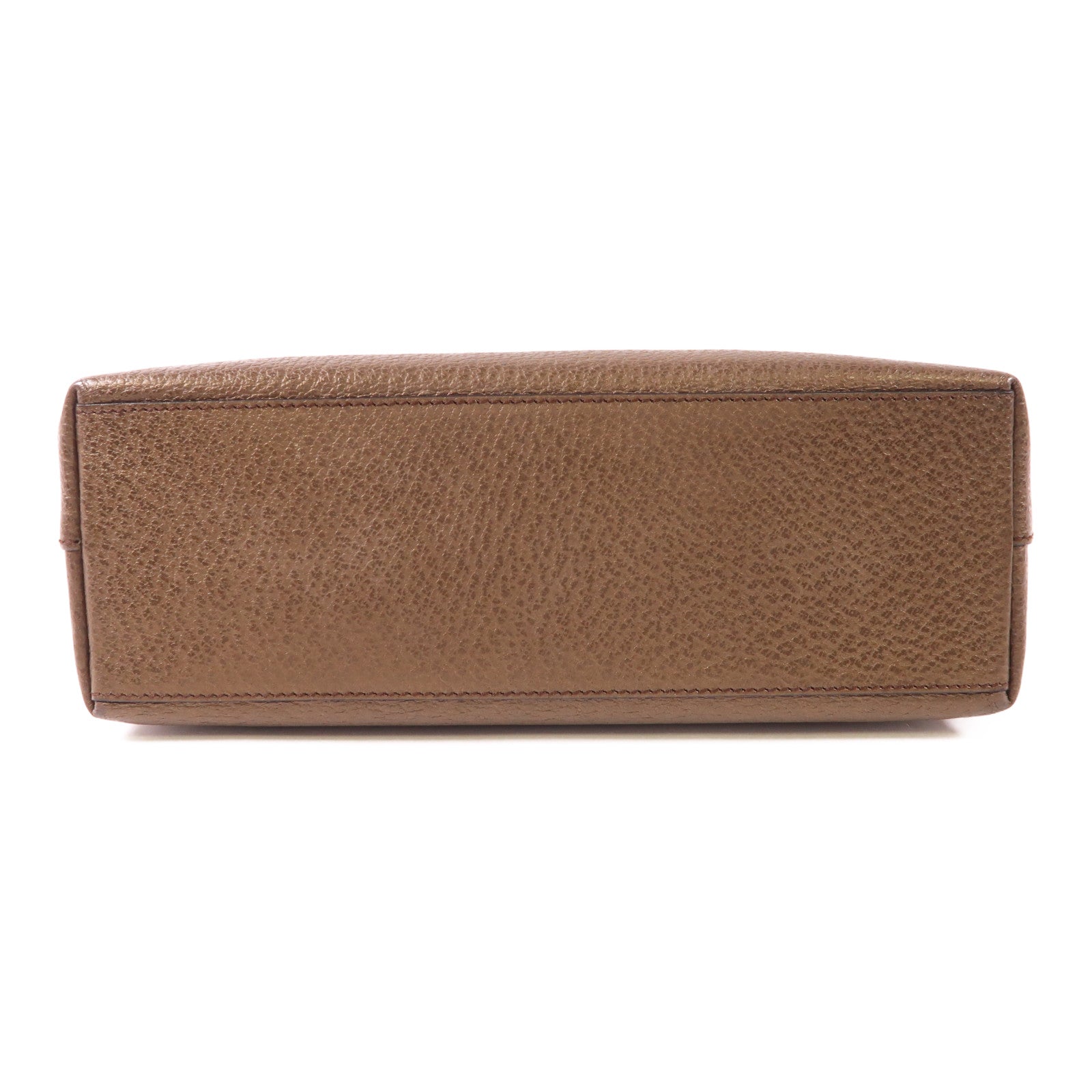 GUCCI GG GHW Vintage Handbag 0013444 Calfskin Leather Brown