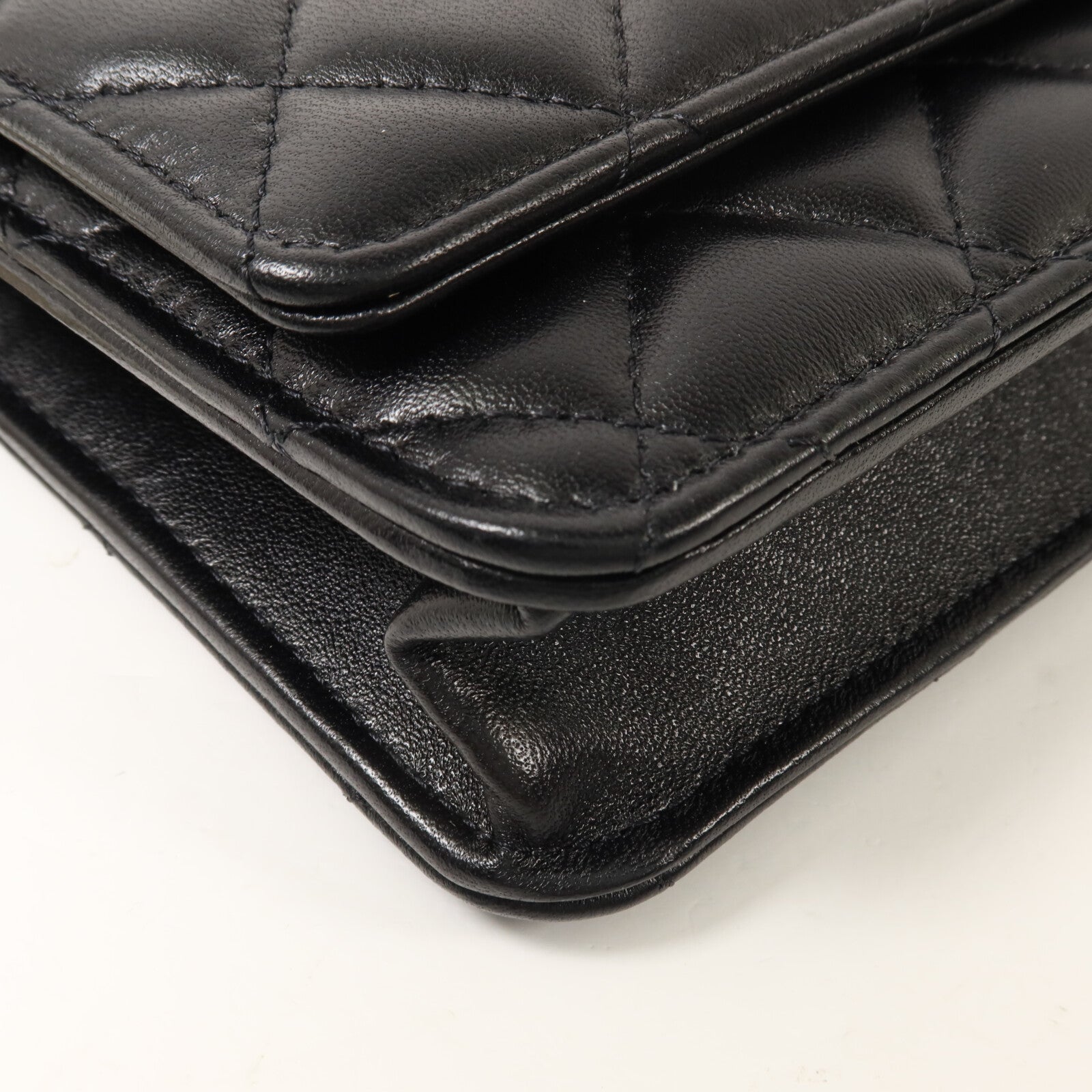CHANEL 羊皮皮革WOC Wallet On Chain鏈帶肩背袋