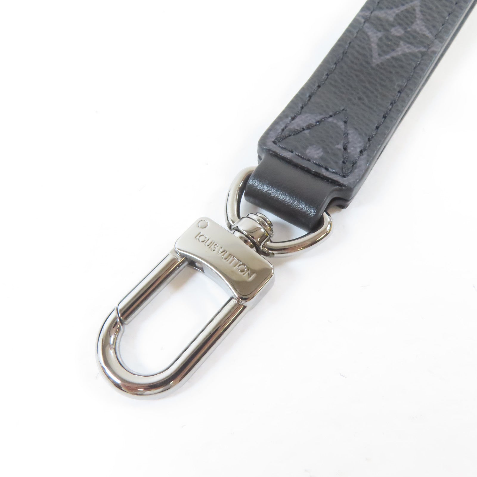 LOUIS VUITTON 【激減優惠】Monogram Eclipse Zippy Dragonne銀扣長錢包黑色