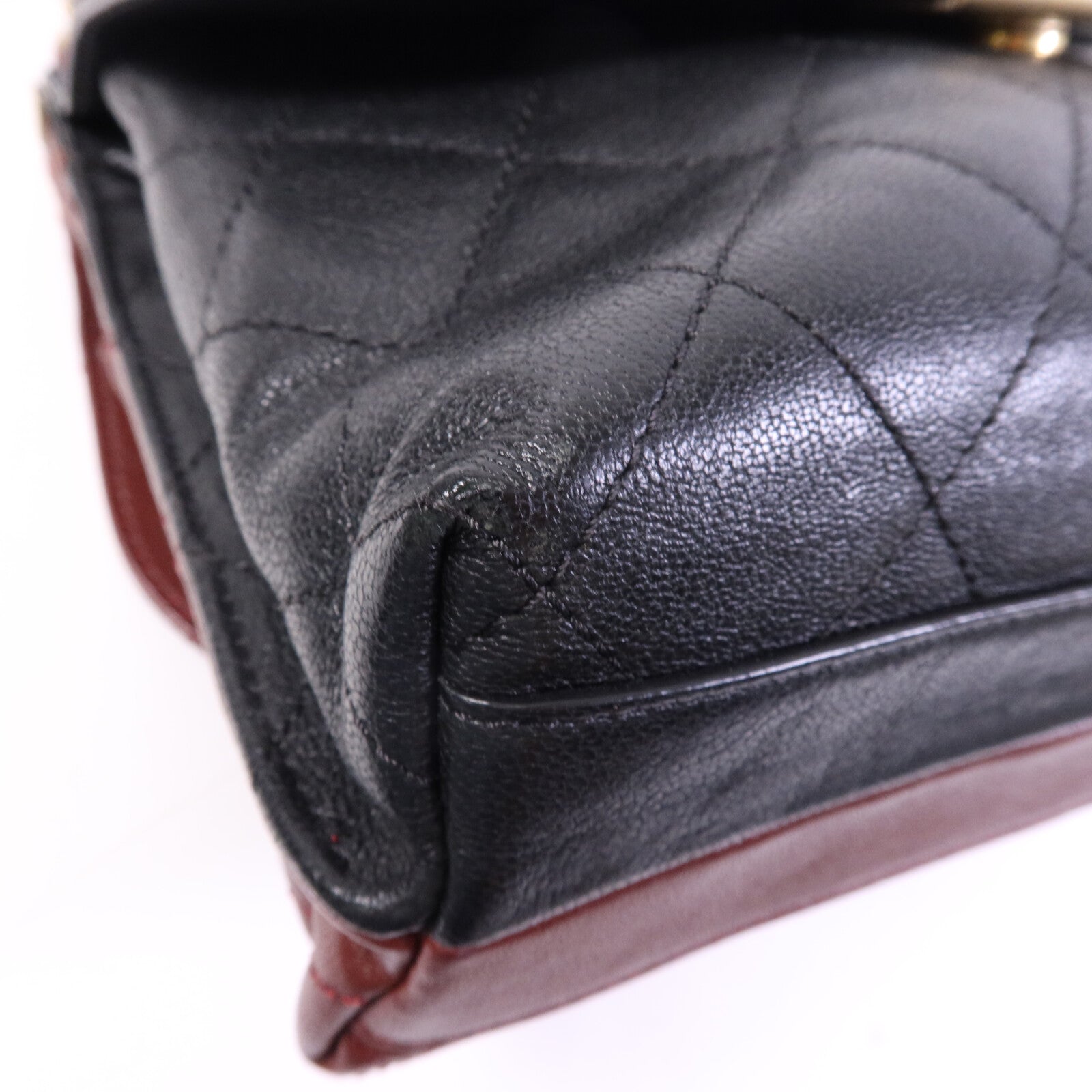 CHANEL 牛皮皮革Chain Shoulder Bag金扣鏈帶肩背袋