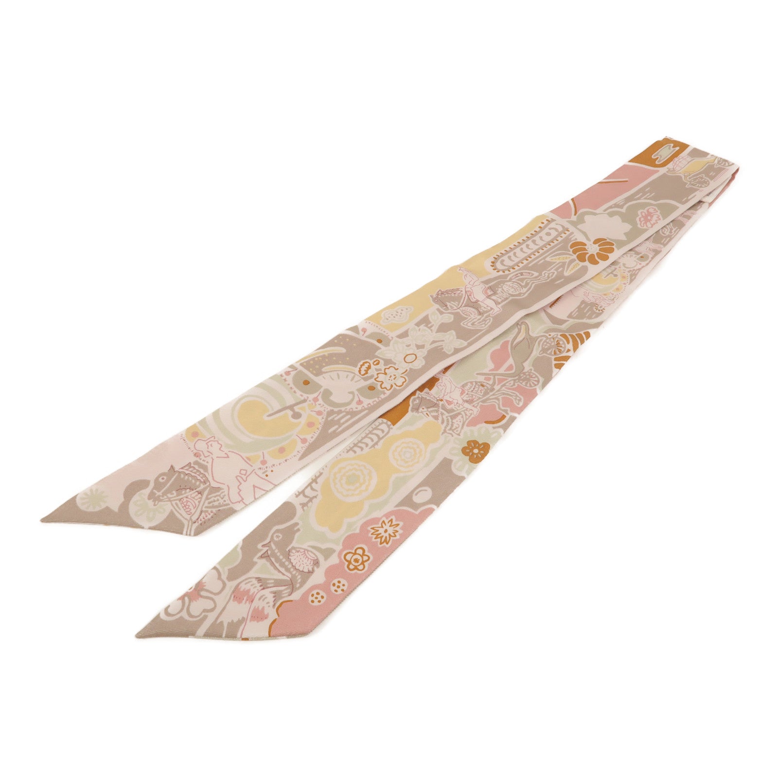 HERMES 絲質Twilly絲巾
