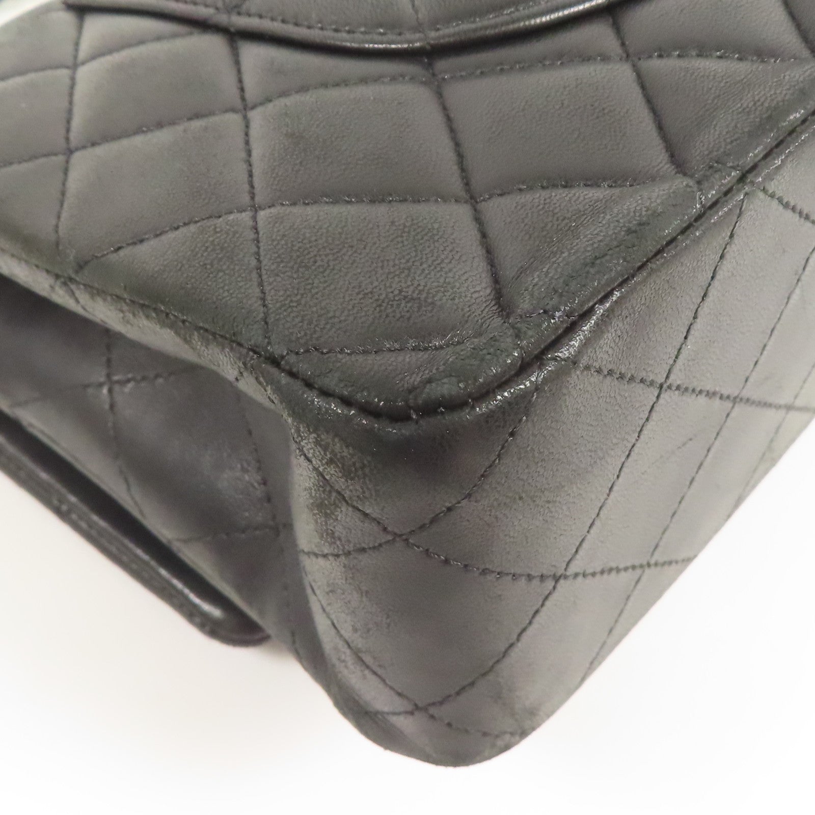 CHANEL 【激減優惠】羊皮皮革Classic 25銀扣鏈帶肩背袋