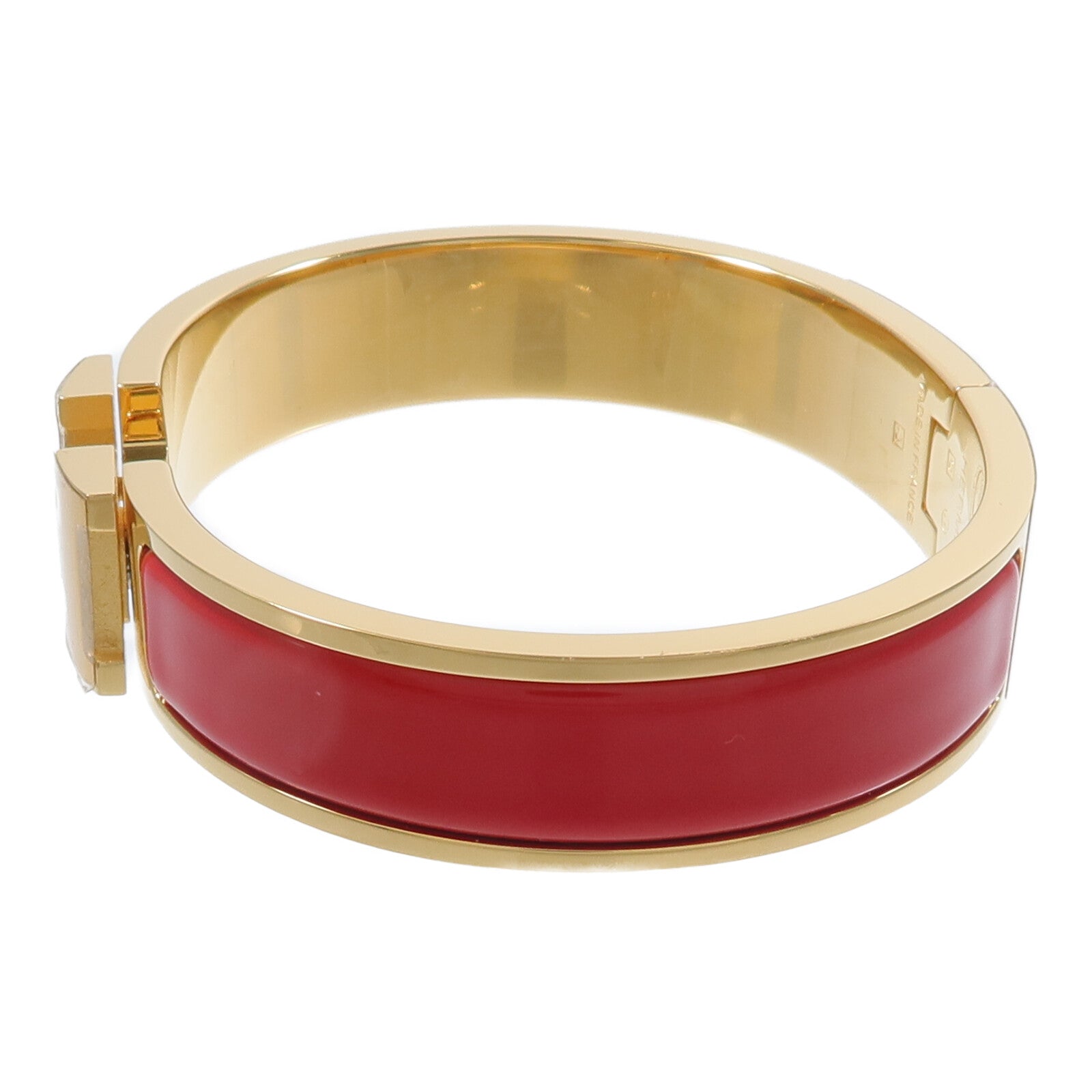 HERMES 金屬/琺瑯Clic H Bracelet手鐲
