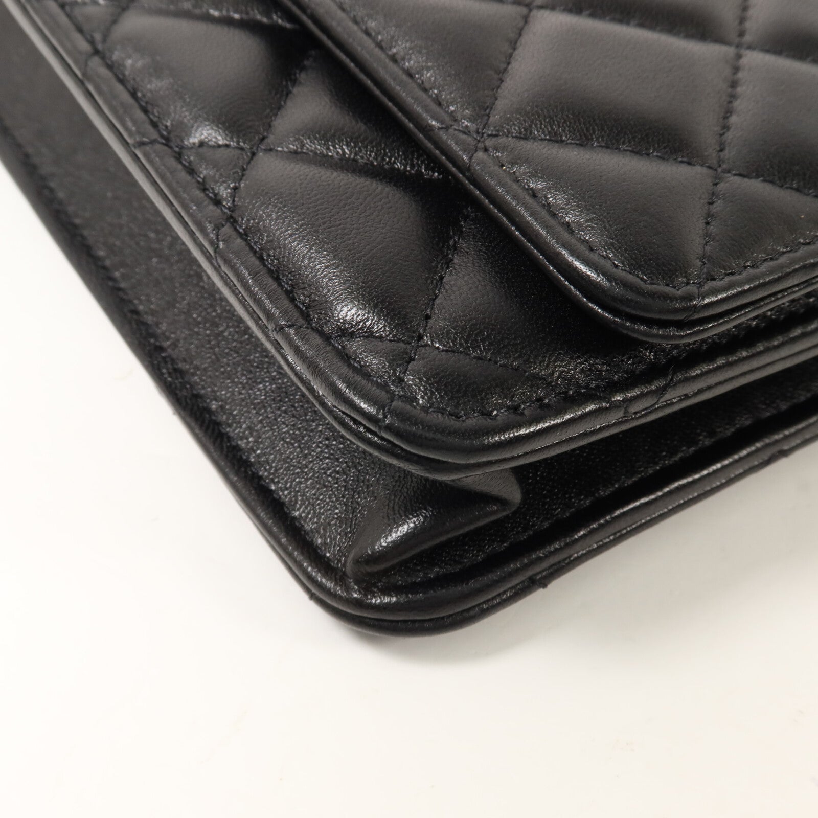 CHANEL 羊皮皮革WOC Wallet On Chain鏈帶肩背袋