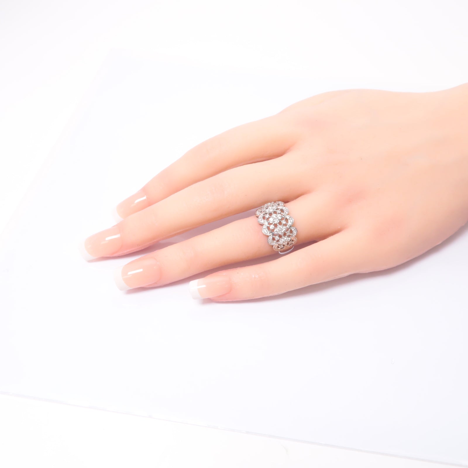 JEWELRY **【激減優惠】PT900鉑金Diamond Ring 0.50ct鑽石戒指US#6.75