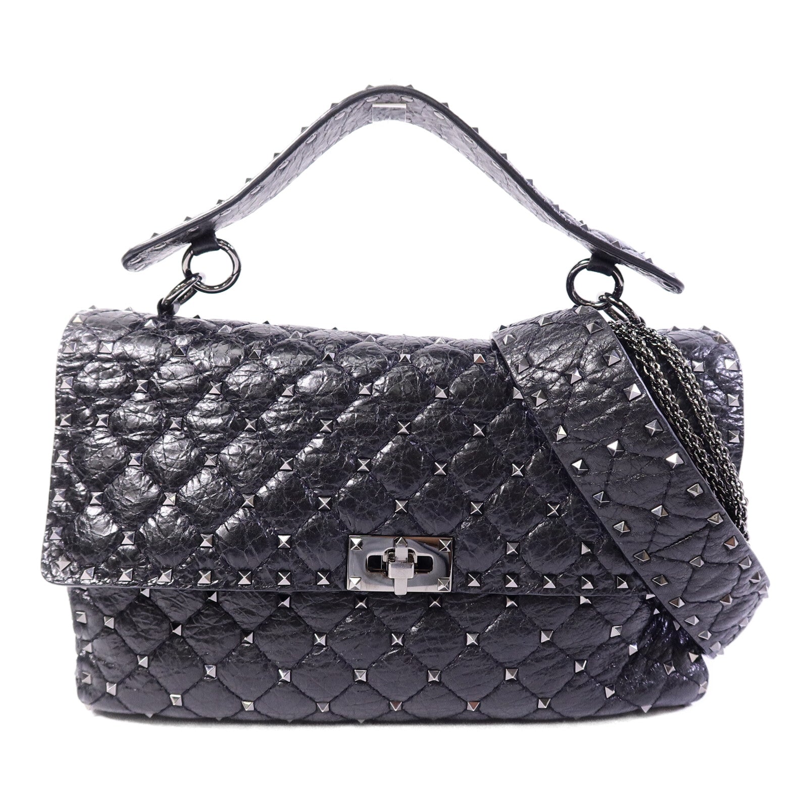 Valentino 牛皮皮革2 Way Shoulder Bag手挽肩背兩用袋