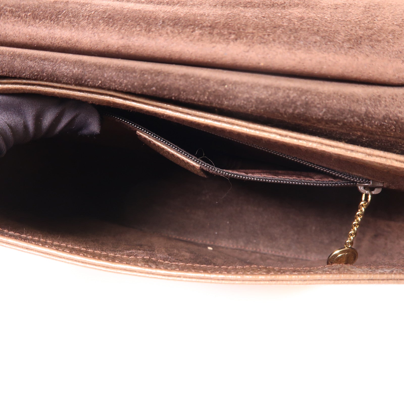 GUCCI GG GHW Vintage Handbag 0013444 Calfskin Leather Brown