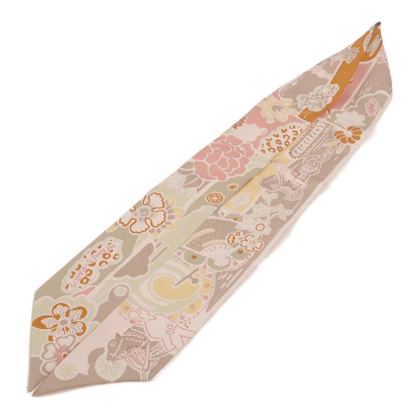 HERMES 絲質Twilly絲巾