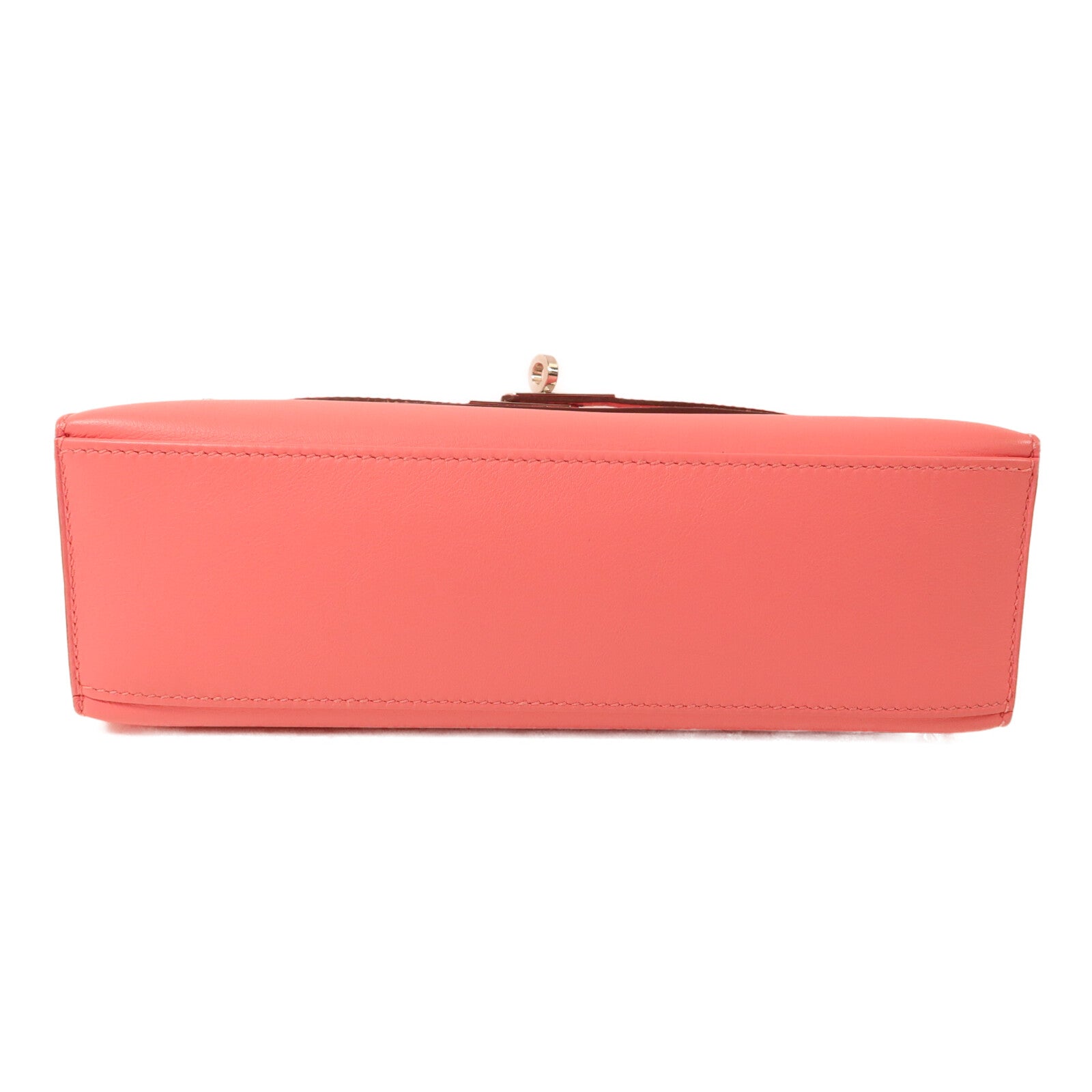 HERMES Swift皮革Kelly Pochette手挽袋Rose d'Ete