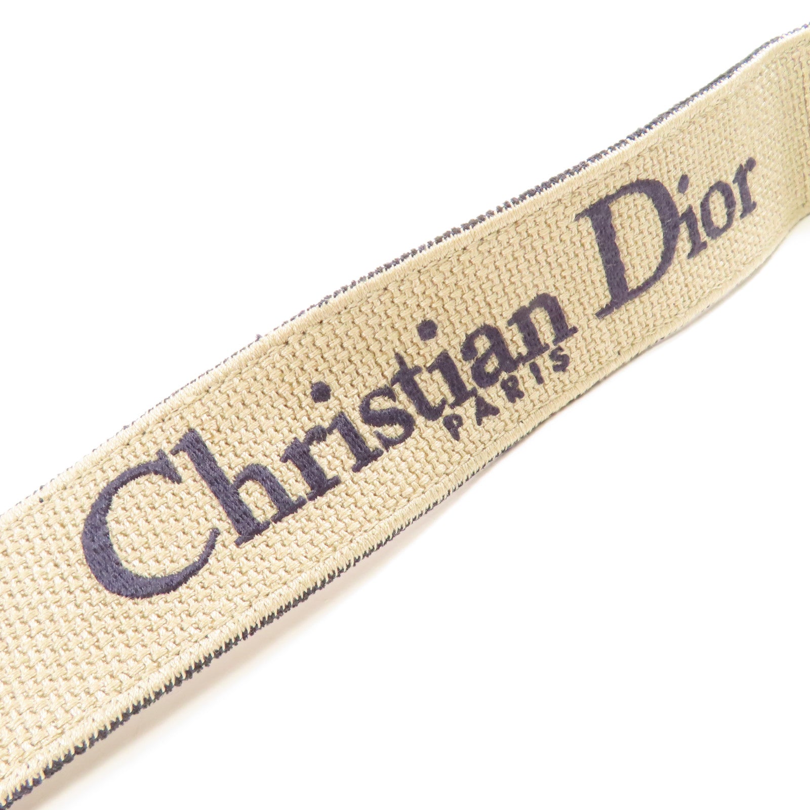 Dior 帆布Strap金扣肩背帶