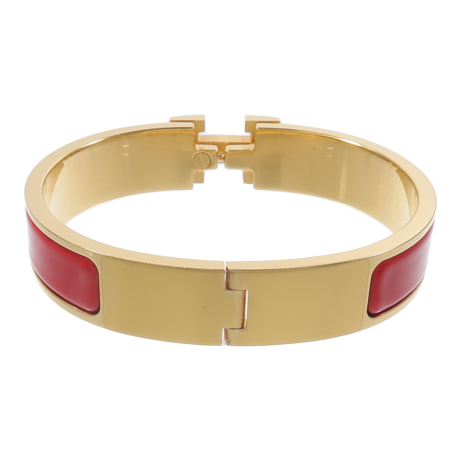 HERMES 金屬/琺瑯Clic H Bracelet手鐲