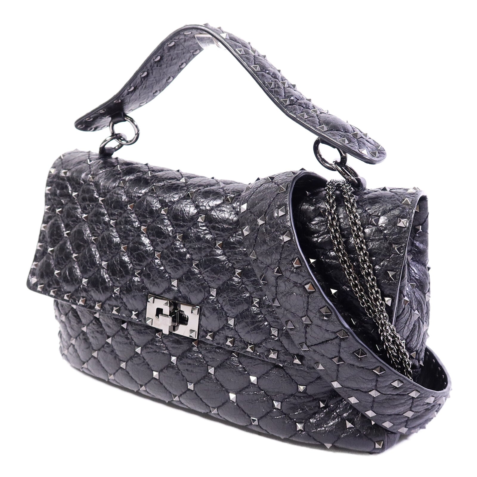 Valentino 牛皮皮革2 Way Shoulder Bag手挽肩背兩用袋