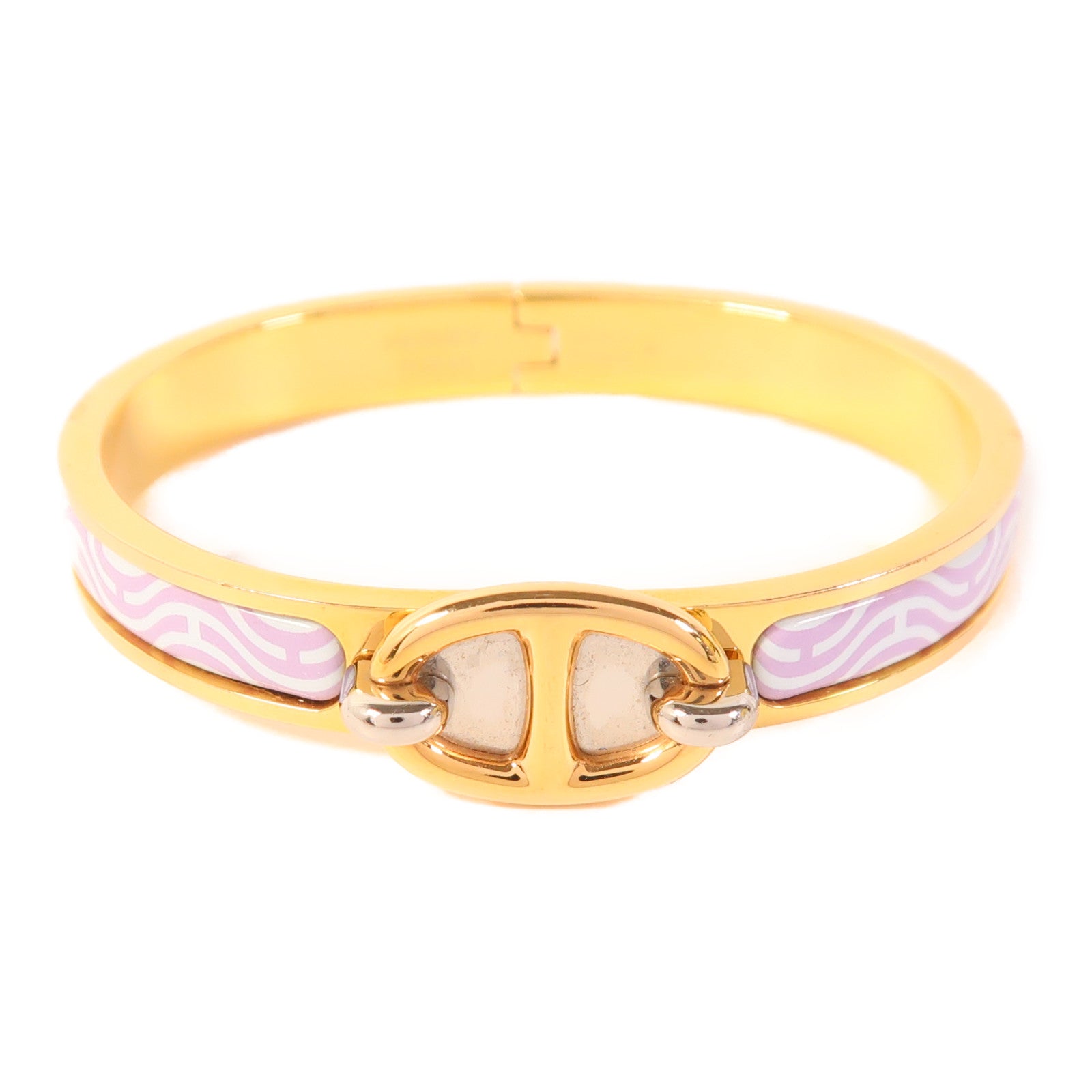 HERMES 金屬/琺瑯Mini Clic Chaine d'Ancre手鐲