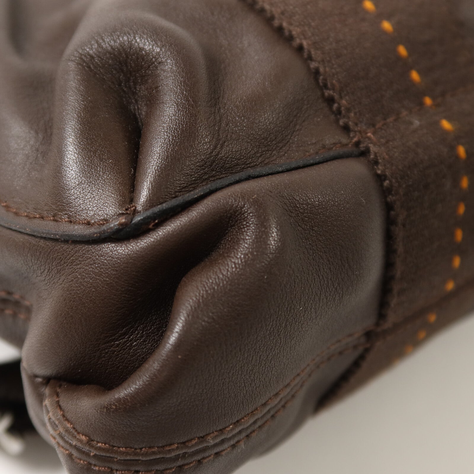HERMES Derma皮革Caravan Horizontal PM手挽肩背兩用袋Brown