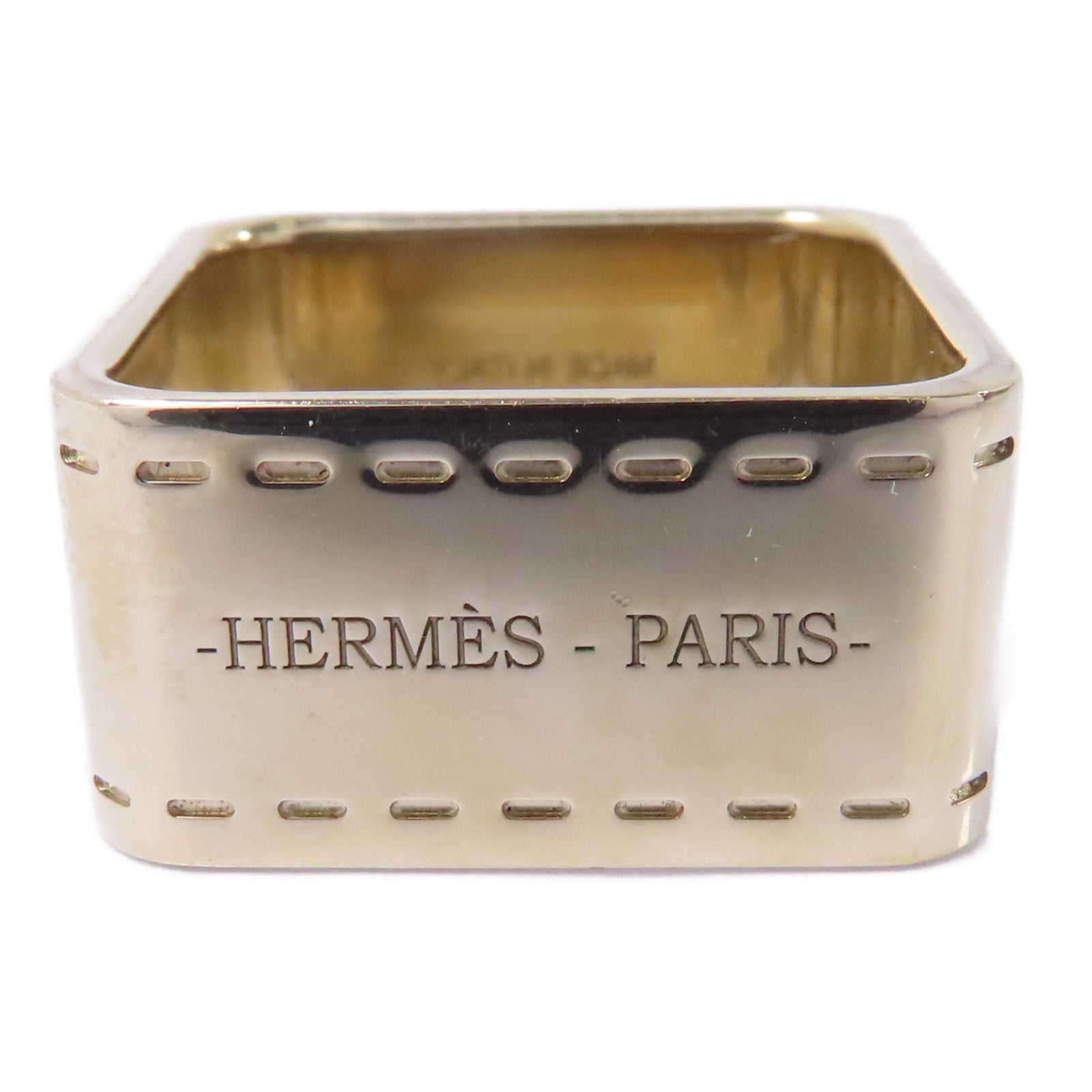 HERMES 金屬Scarf Ring圍巾戒指金色