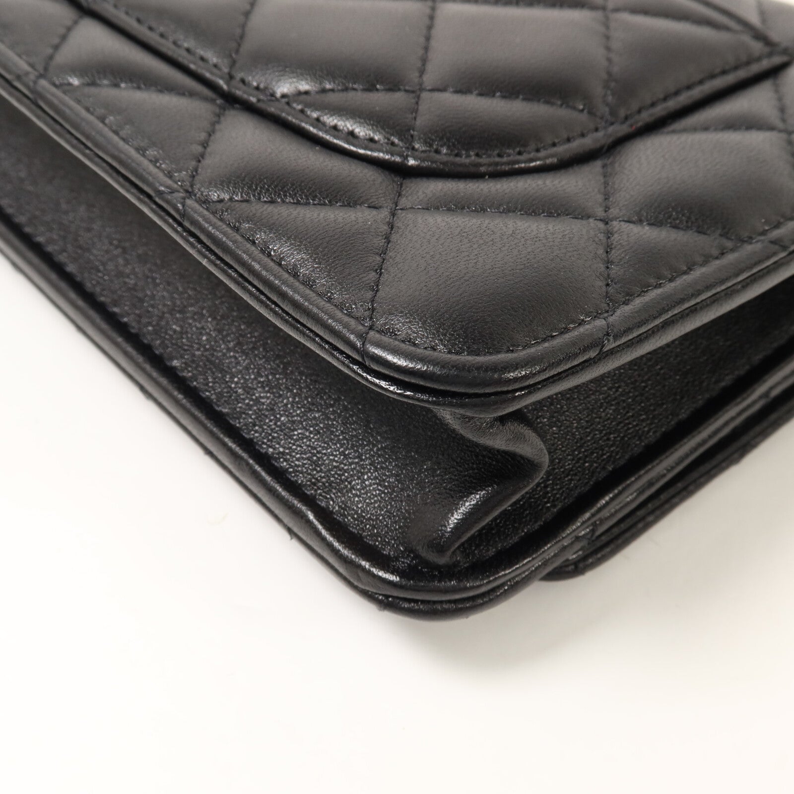 CHANEL 羊皮皮革WOC Wallet On Chain鏈帶肩背袋