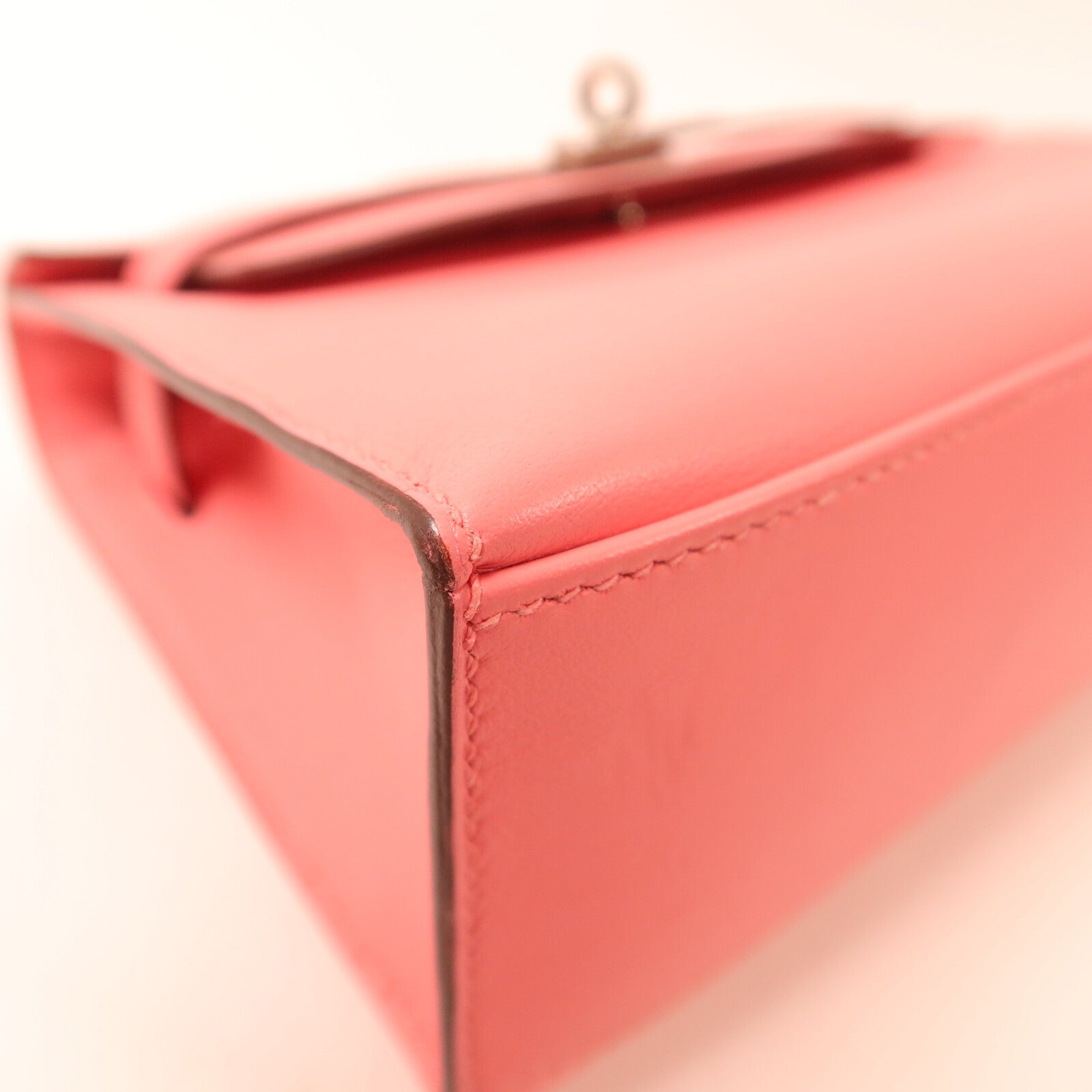 HERMES Swift皮革Kelly Pochette手挽袋Rose d'Ete