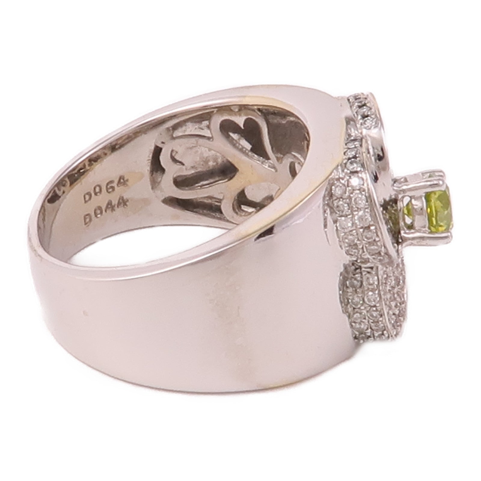 JEWELRY 18K白金Green Diamond Ring綠鑽戒指