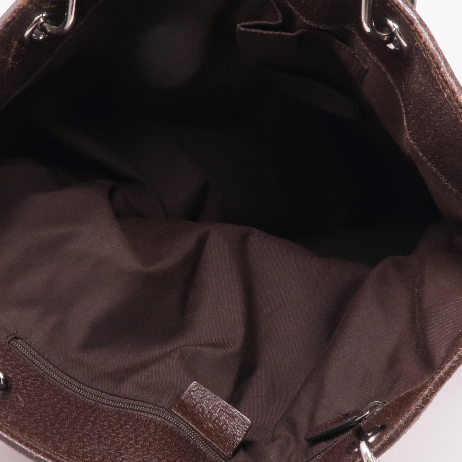 GUCCI 帆布Shoulder Tote銀扣肩背袋/手挽袋