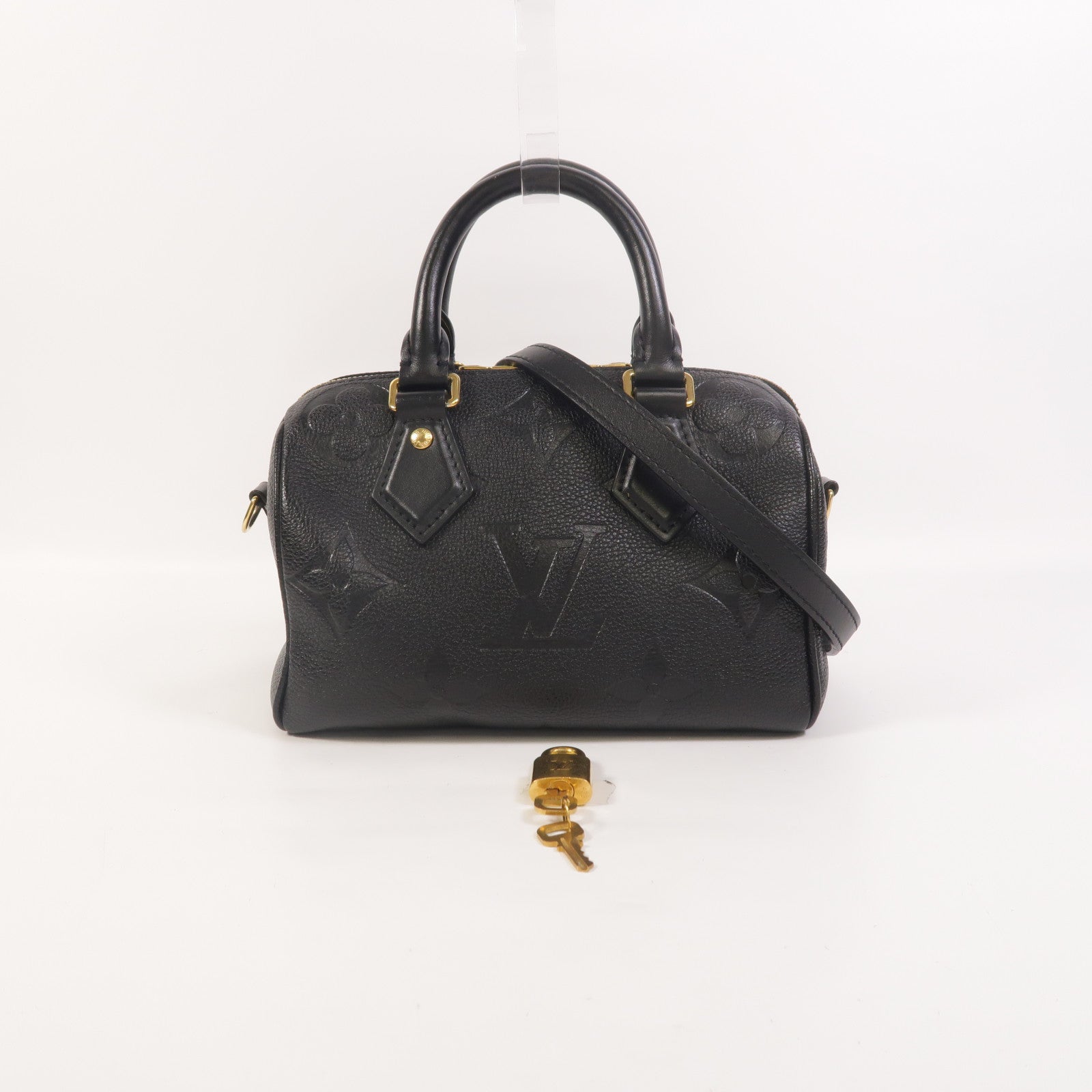 LOUIS VUITTON Monogram Empreinte Speedy Bandouliere 20手挽肩背兩用袋