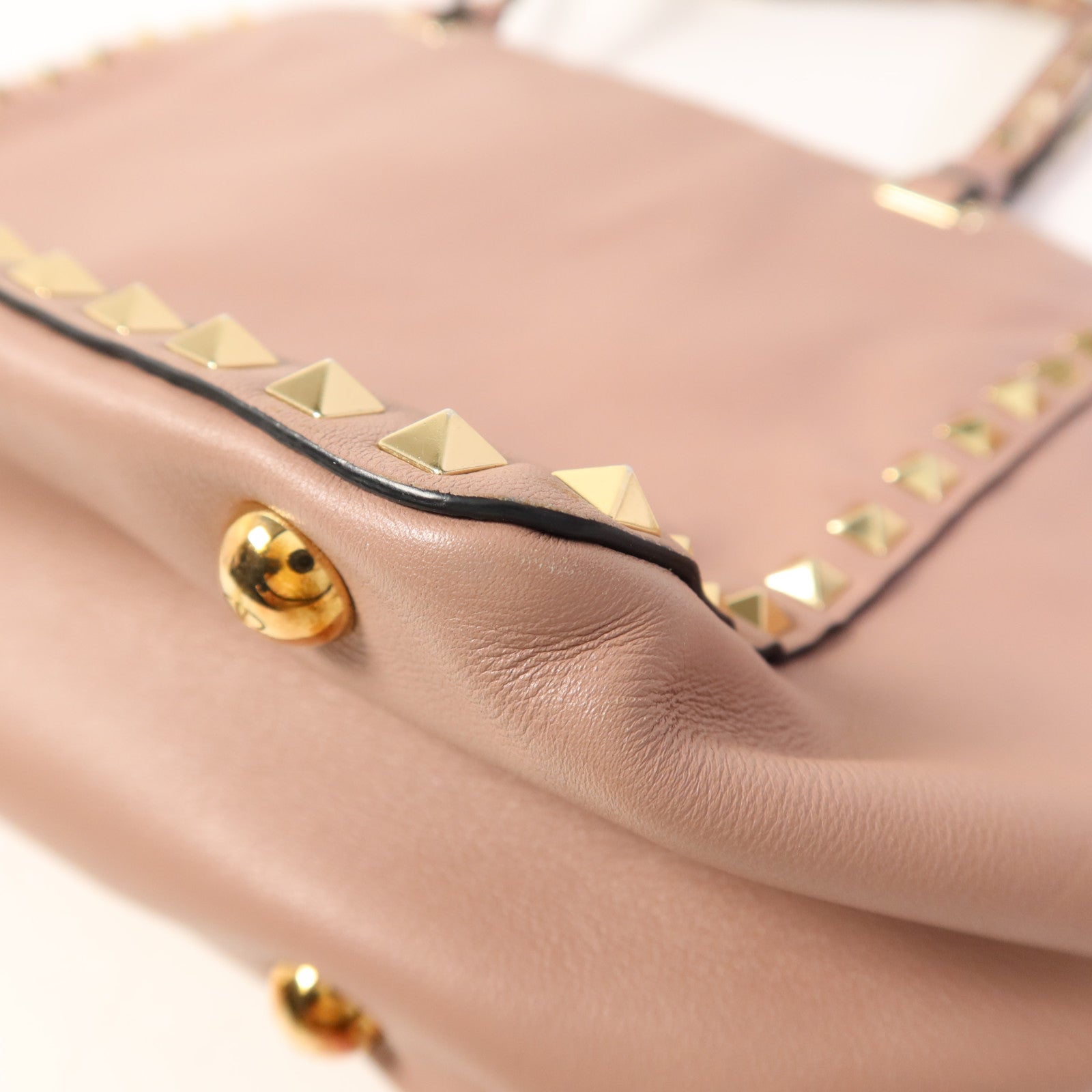 Valentino 牛皮皮革2 Way Shoulder金扣手挽肩背兩用袋