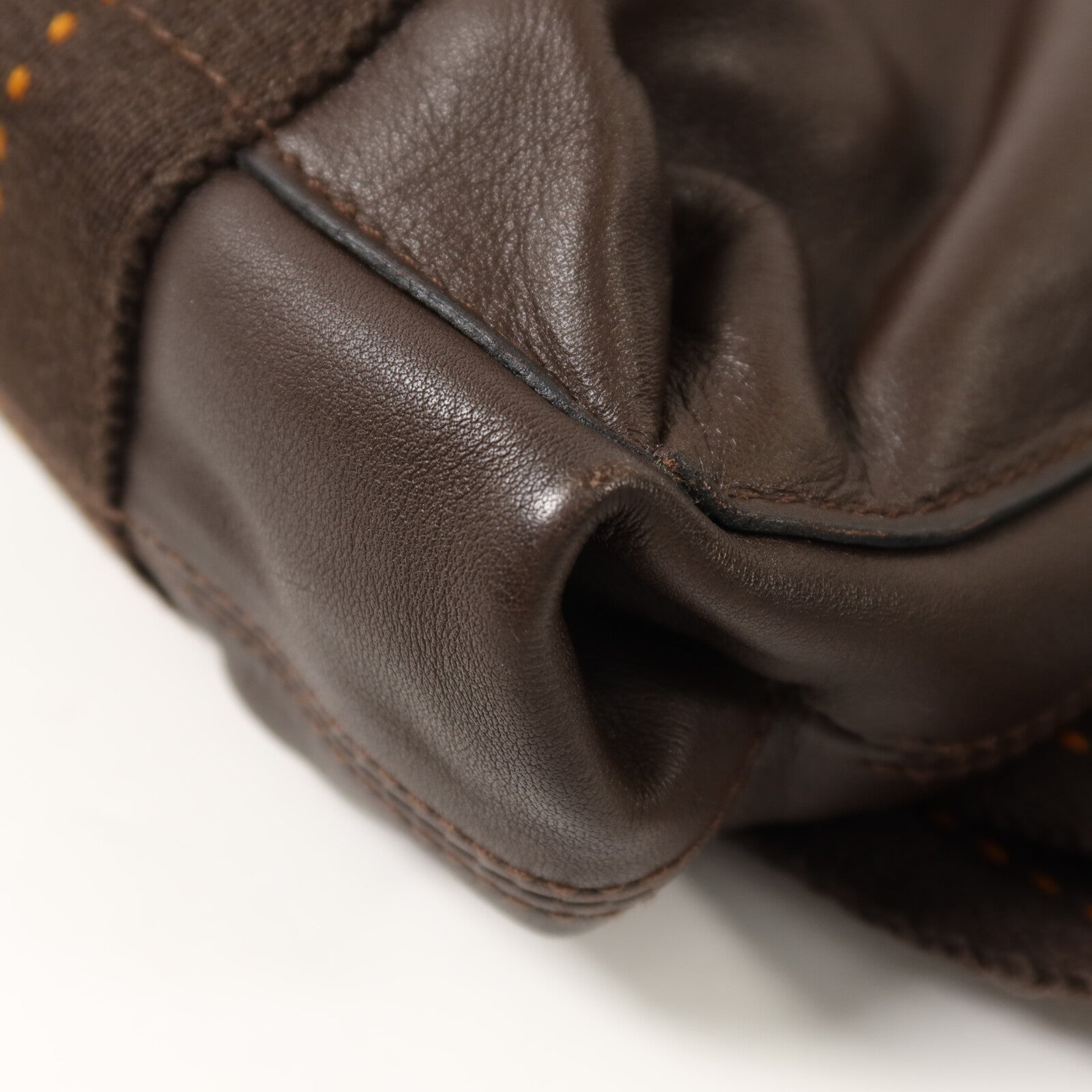 HERMES Derma皮革Caravan Horizontal PM手挽肩背兩用袋Brown