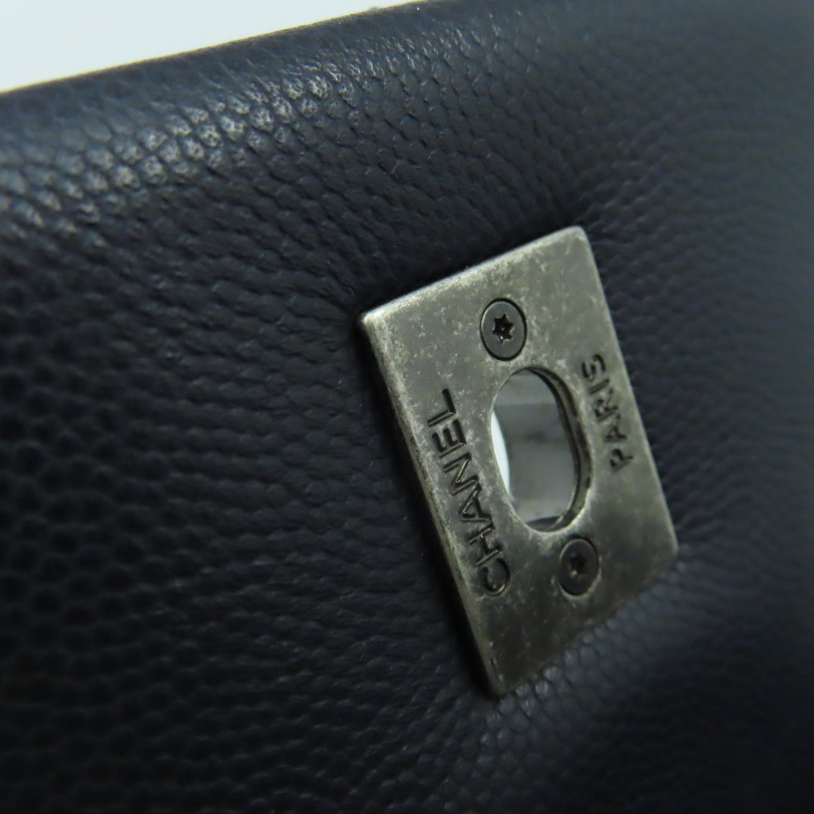CHANEL 【激減優惠】菱格Caviar皮革/蜥蝪皮革CoCo Handle 2Way Chain Shoulder Bga銀扣鏈帶手挽肩背兩用袋寶藍色