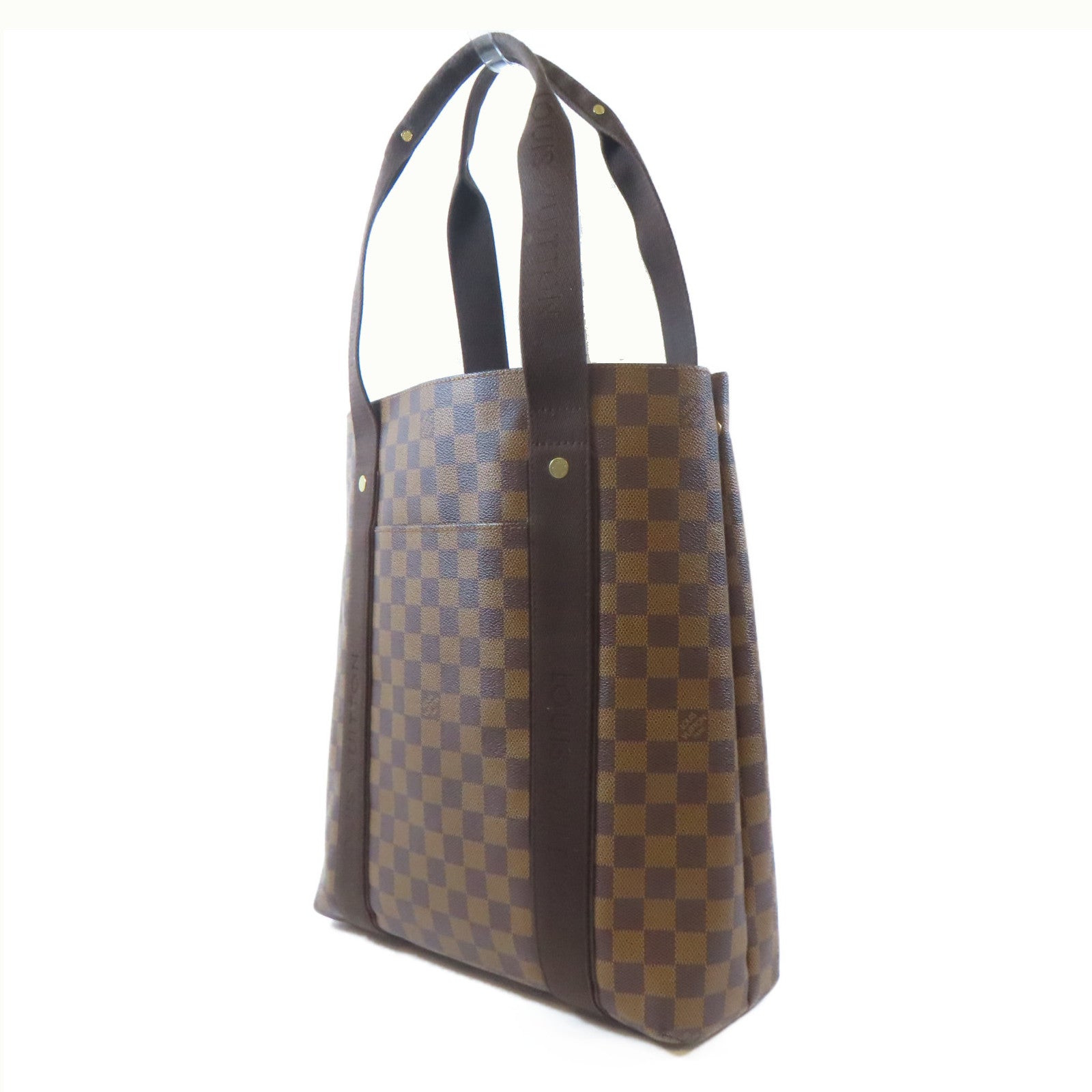 LOUIS VUITTON Damier Ebene Beaubourg金扣手挽袋/肩背袋啡色