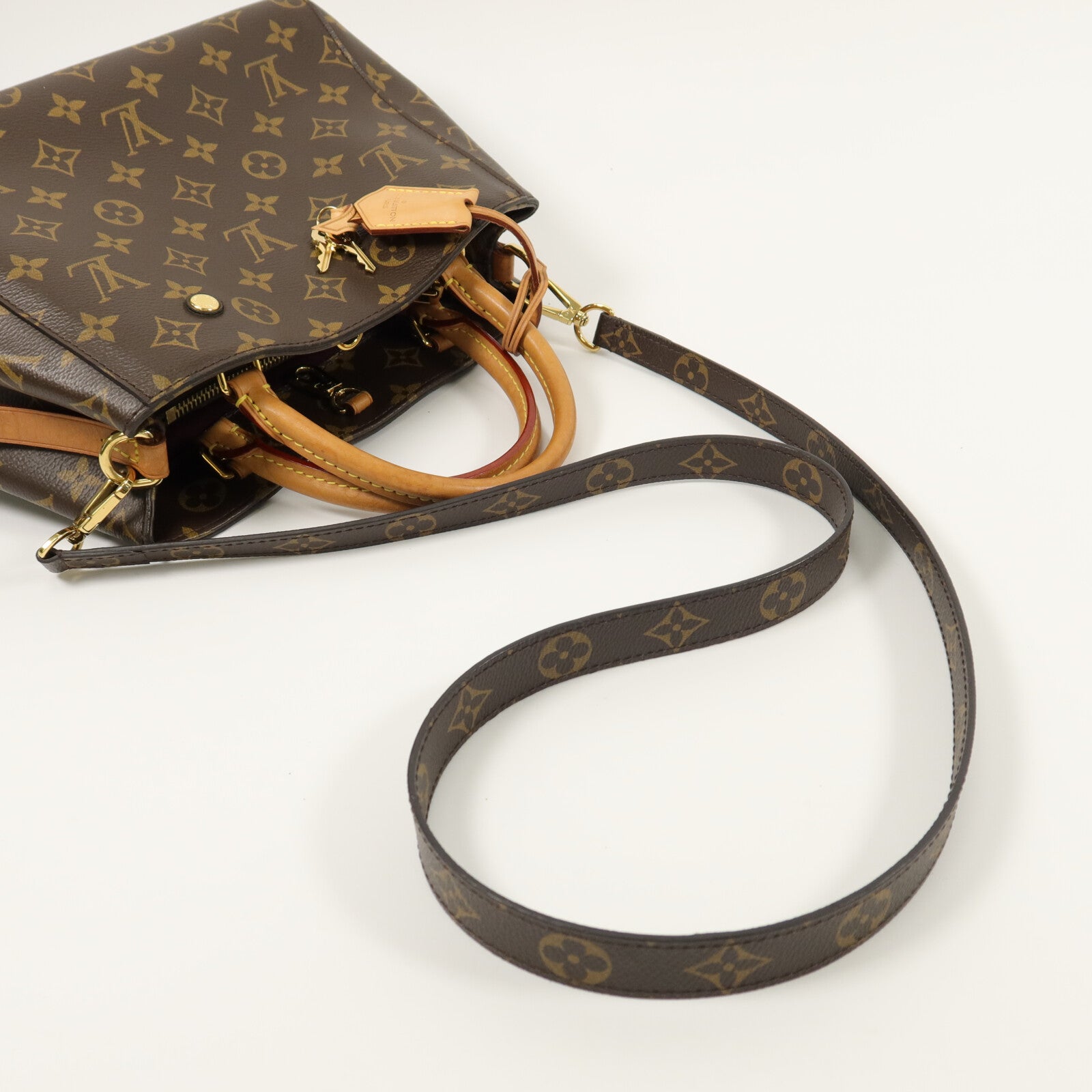 LOUIS VUITTON Monogram Montaigne BB手挽肩背兩用袋