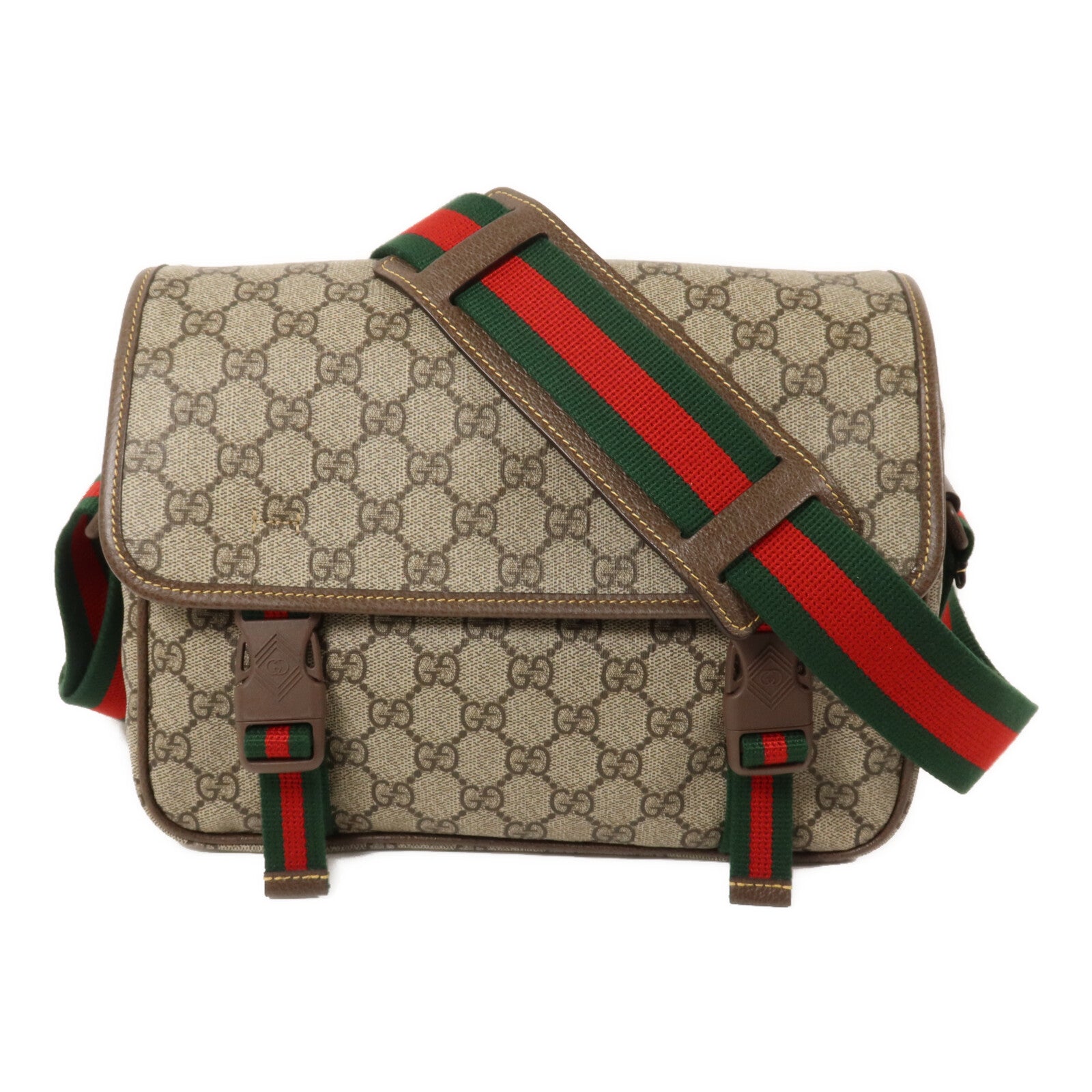 GUCCI 塗層帆布GG Supreme Messenger Bag肩背袋