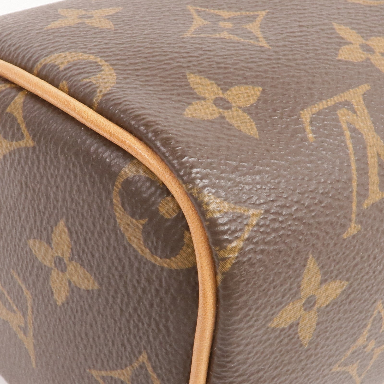 LOUIS VUITTON Monogram Nano Speedy金扣手挽肩背兩用袋棕色