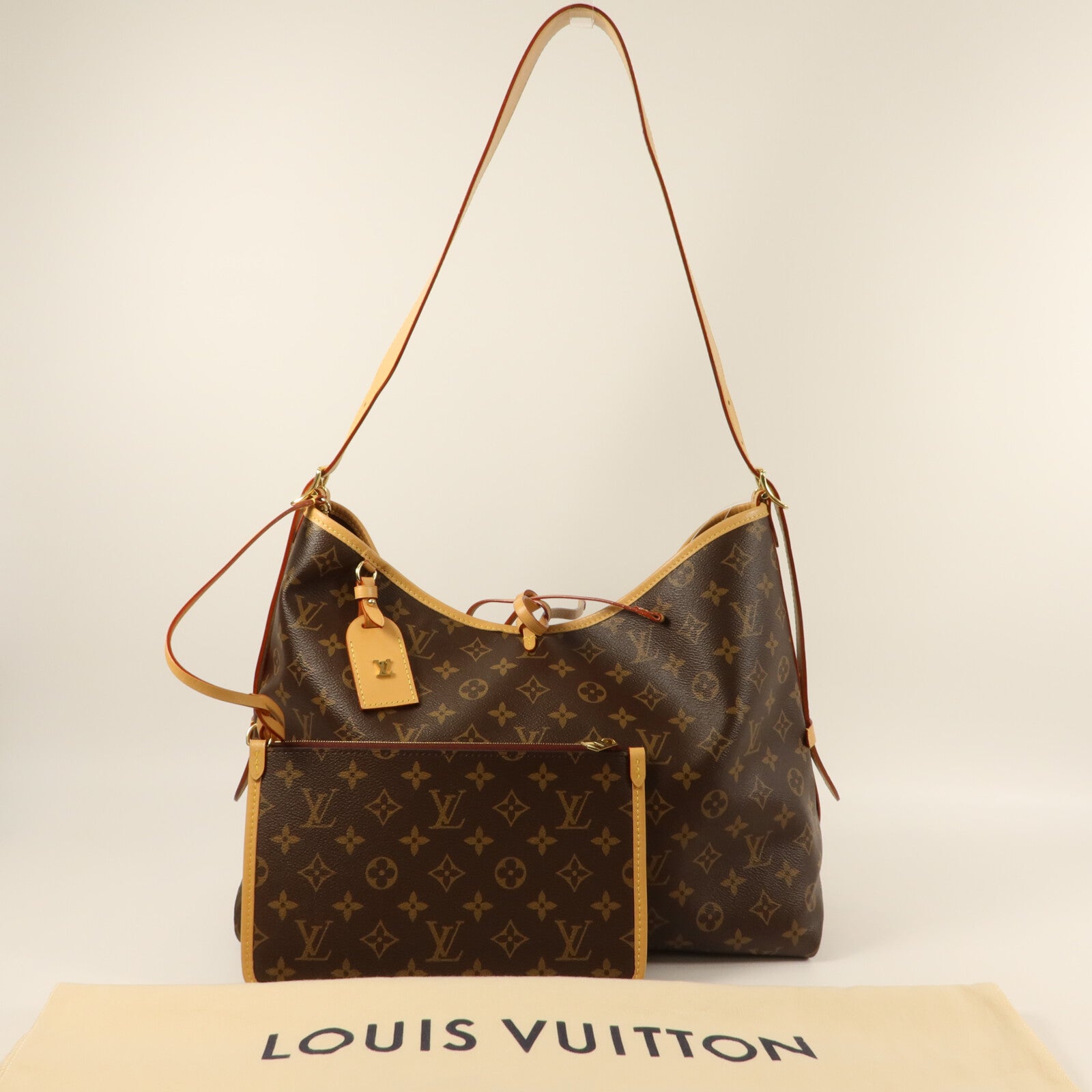 LOUIS VUITTON Monogram Carry All MM肩背袋