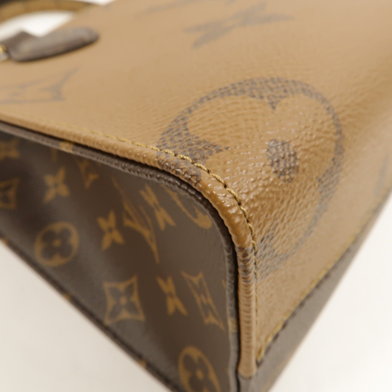 LOUIS VUITTON Monogram Giant OnTheGo PM金扣手挽肩背兩用袋棕色