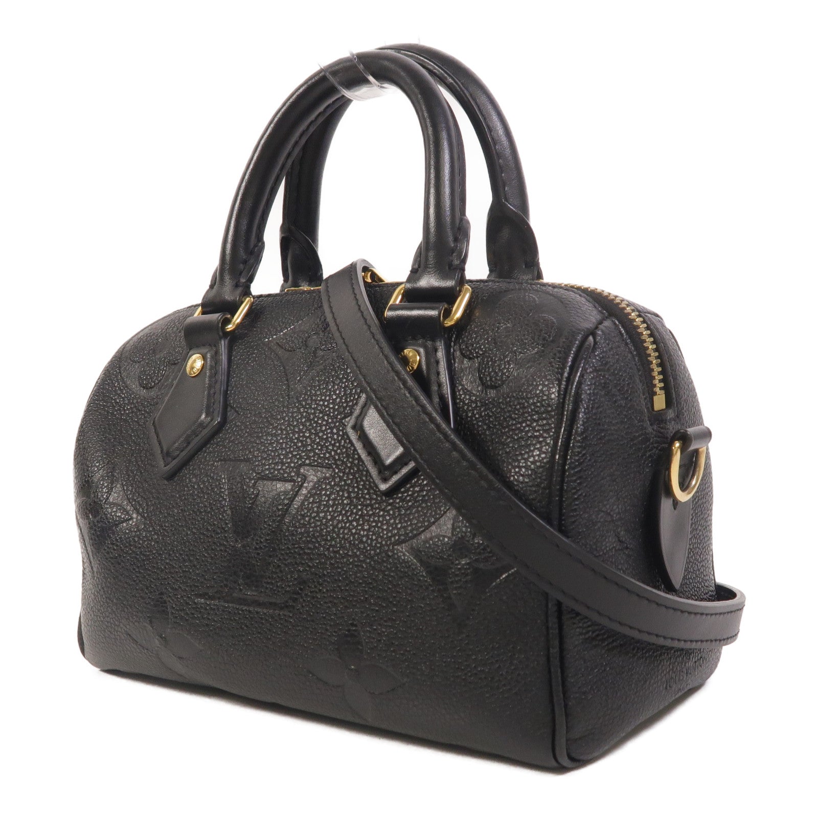 LOUIS VUITTON Monogram Empreinte Speedy Bandouliere 20手挽肩背兩用袋