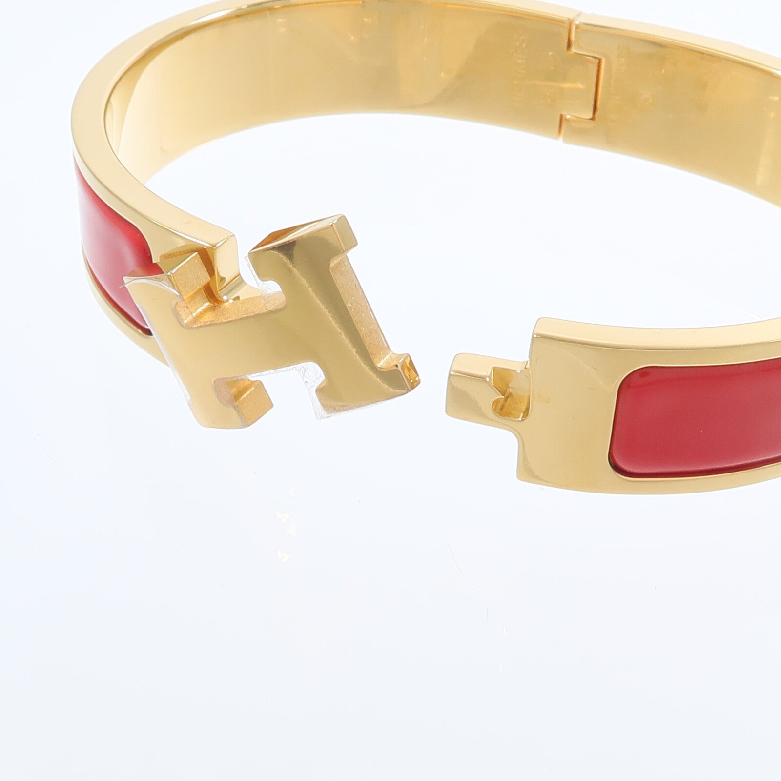 HERMES 金屬/琺瑯Clic H Bracelet手鐲