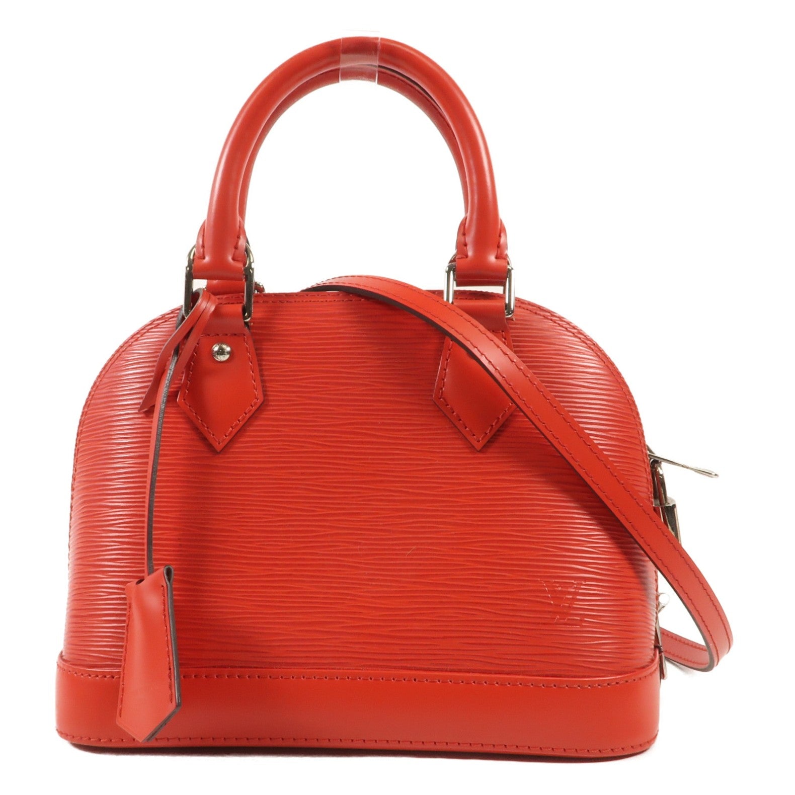 LOUIS VUITTON Epi Alma BB銀扣手挽肩背兩用袋