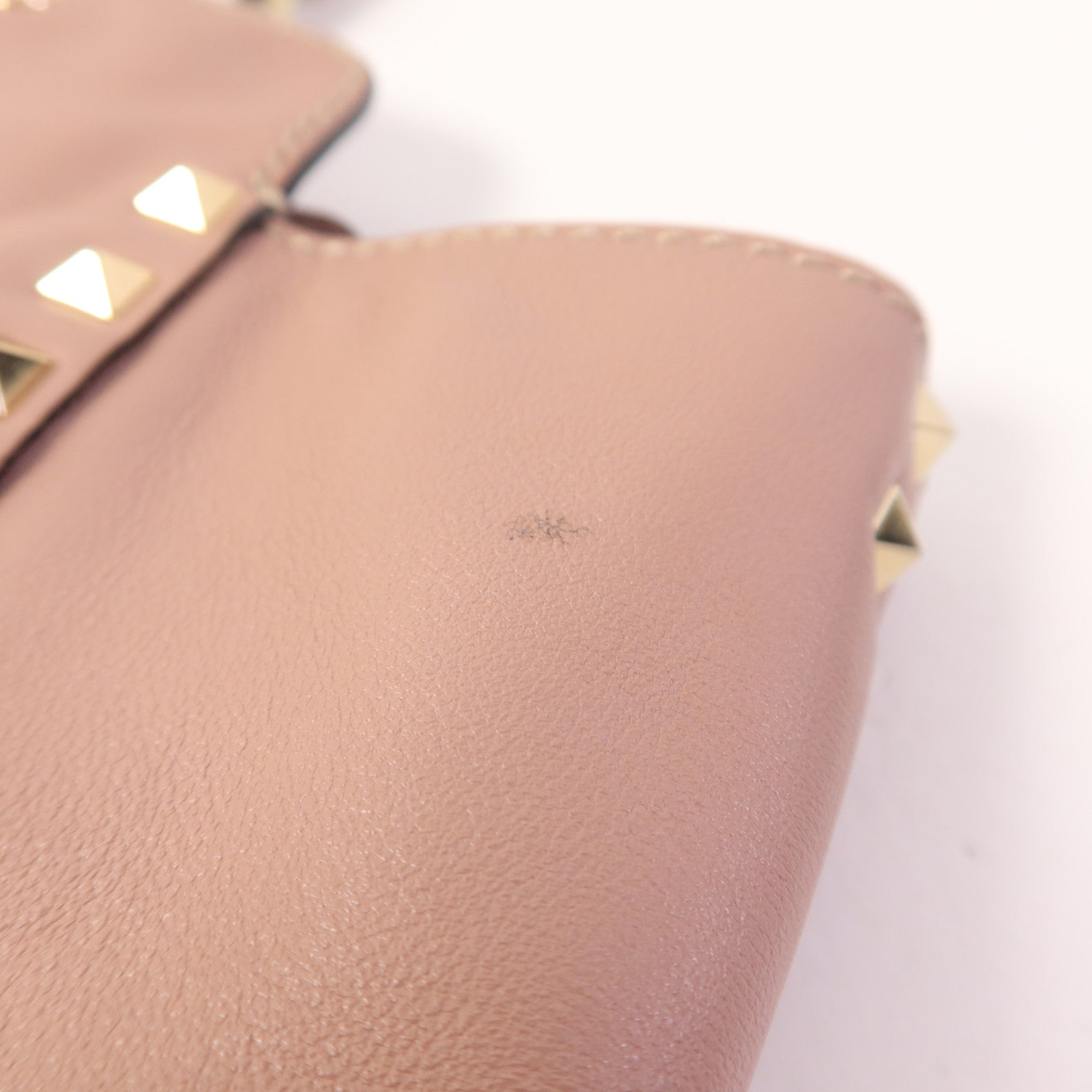 Valentino 牛皮皮革2 Way Shoulder金扣手挽肩背兩用袋