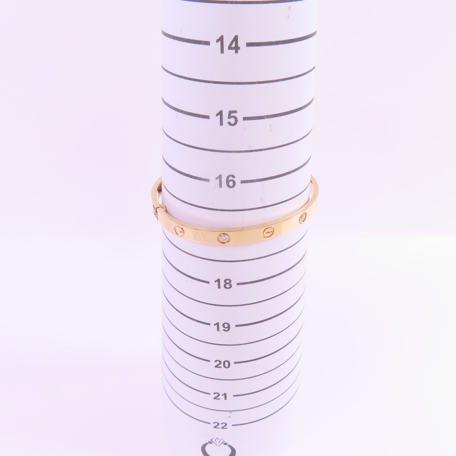 CARTIER 【激減優惠】18K玫瑰金/鑽石Love Bracelet 4 Diamond Bracelet手鐲Cartier#18