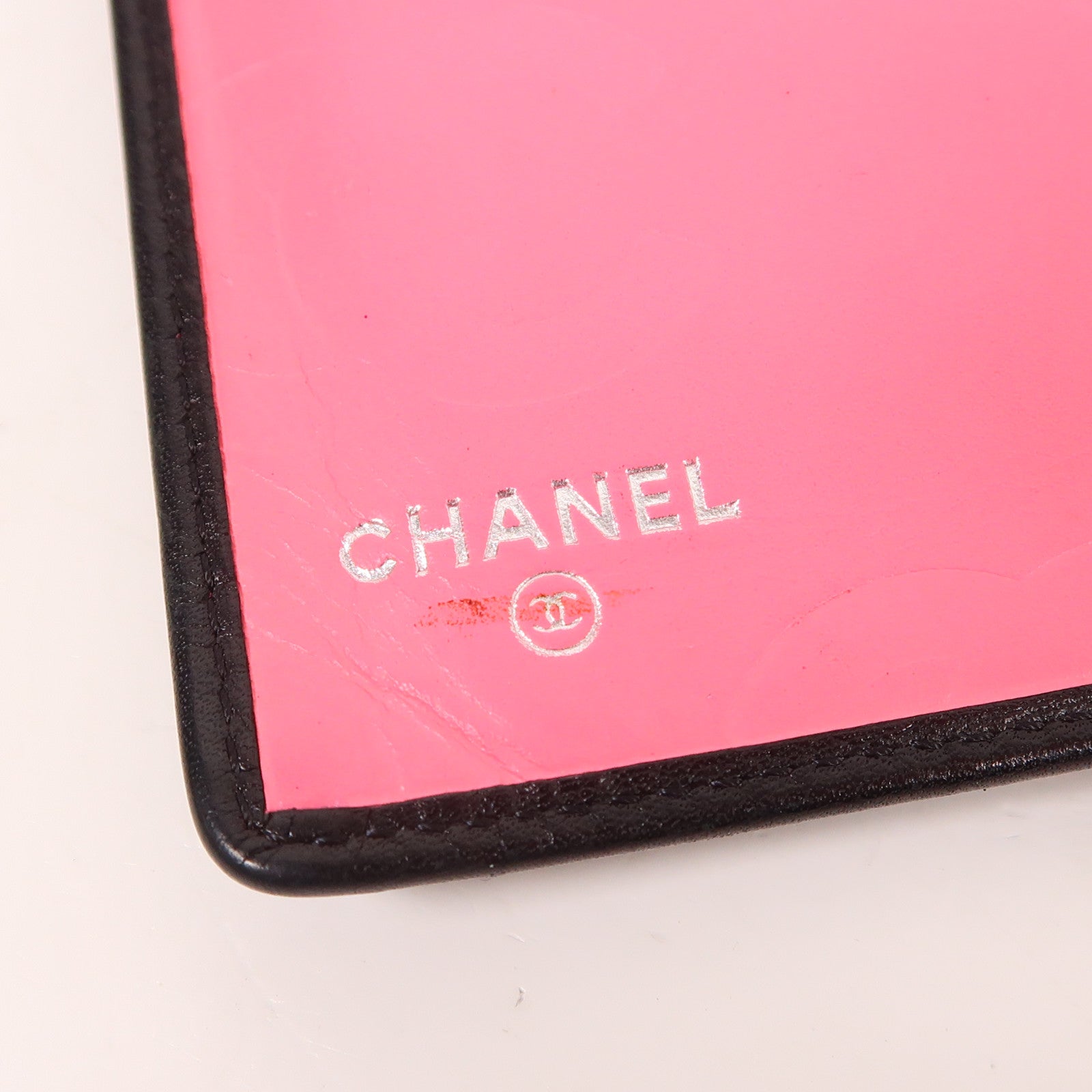 CHANEL 羊皮皮革Cambon Wallet銀扣長錢包