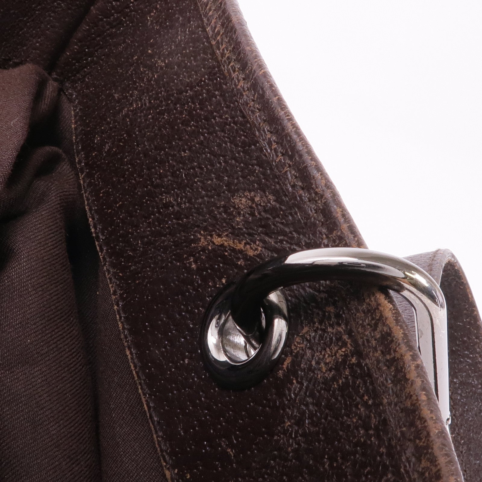 GUCCI 帆布Shoulder Tote銀扣肩背袋/手挽袋