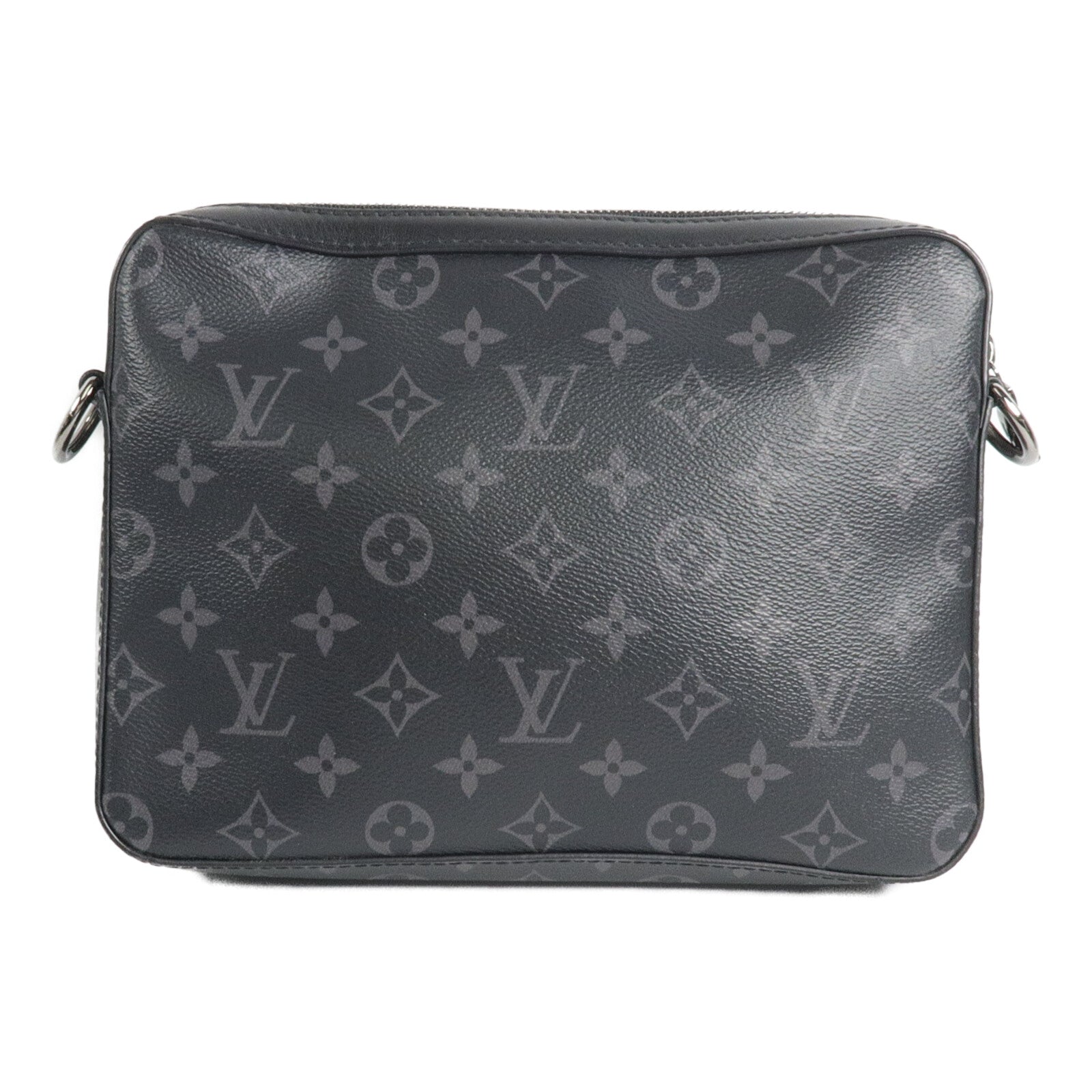 LOUIS VUITTON Monogram Eclipse/Eclipse Reverse Trio Messenger肩背袋