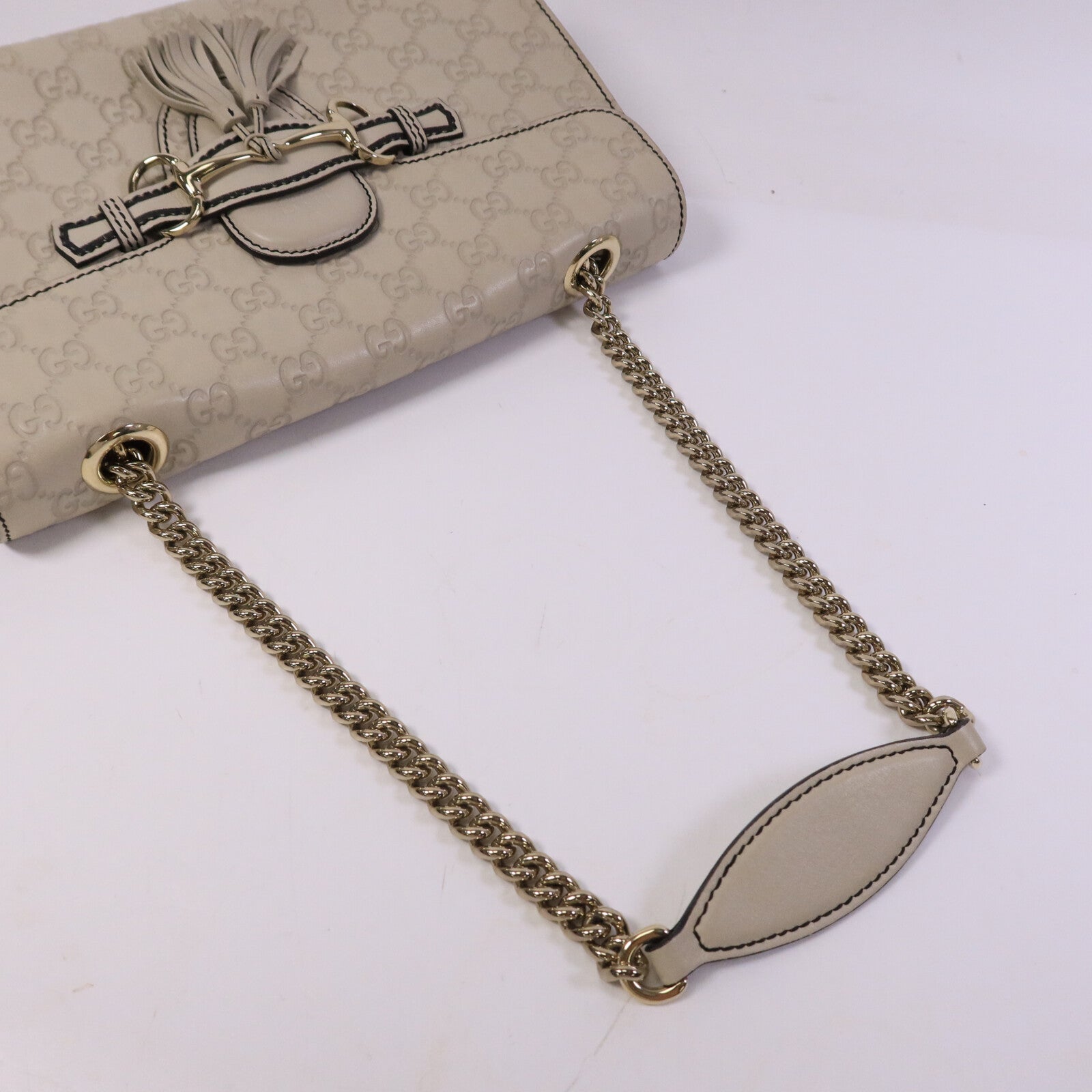GUCCI 牛皮皮革Emily鏈帶肩背袋