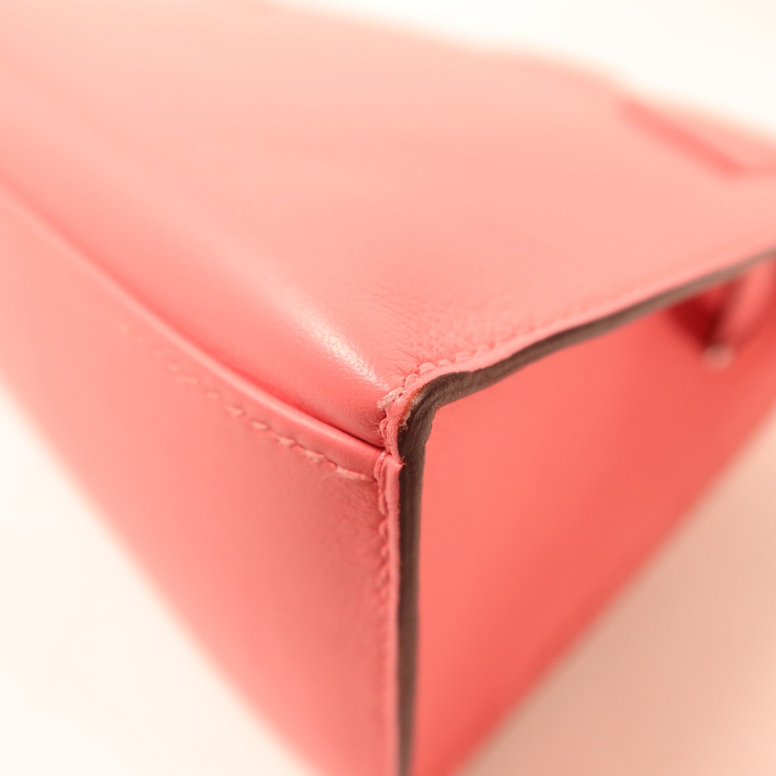HERMES Swift皮革Kelly Pochette手挽袋Rose d'Ete