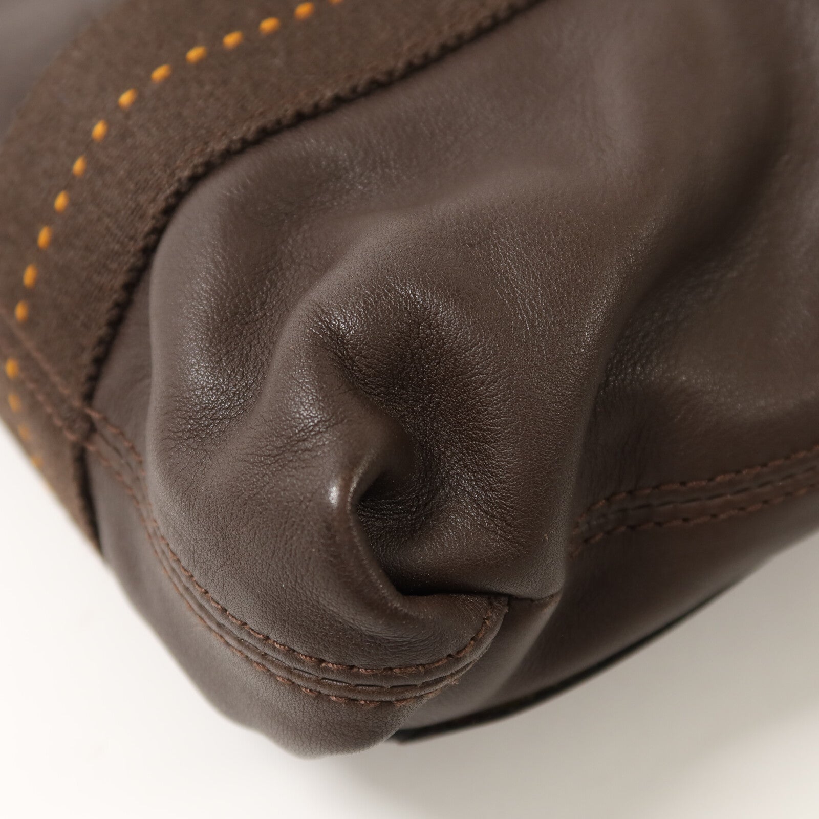 HERMES Derma皮革Caravan Horizontal PM手挽肩背兩用袋Brown