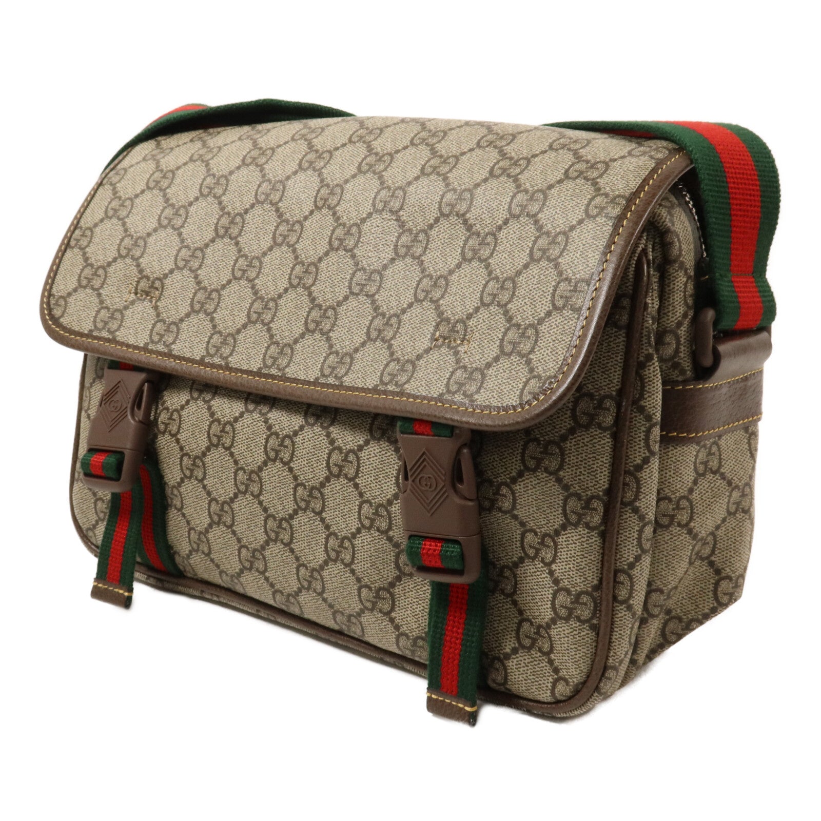GUCCI 塗層帆布GG Supreme Messenger Bag肩背袋