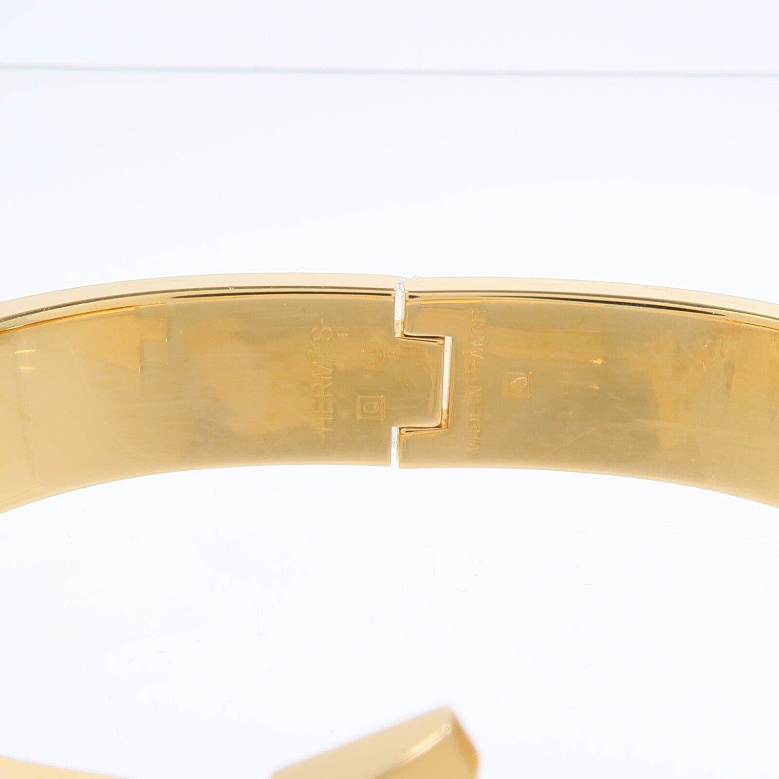 HERMES 金屬/琺瑯Clic H Bracelet手鐲
