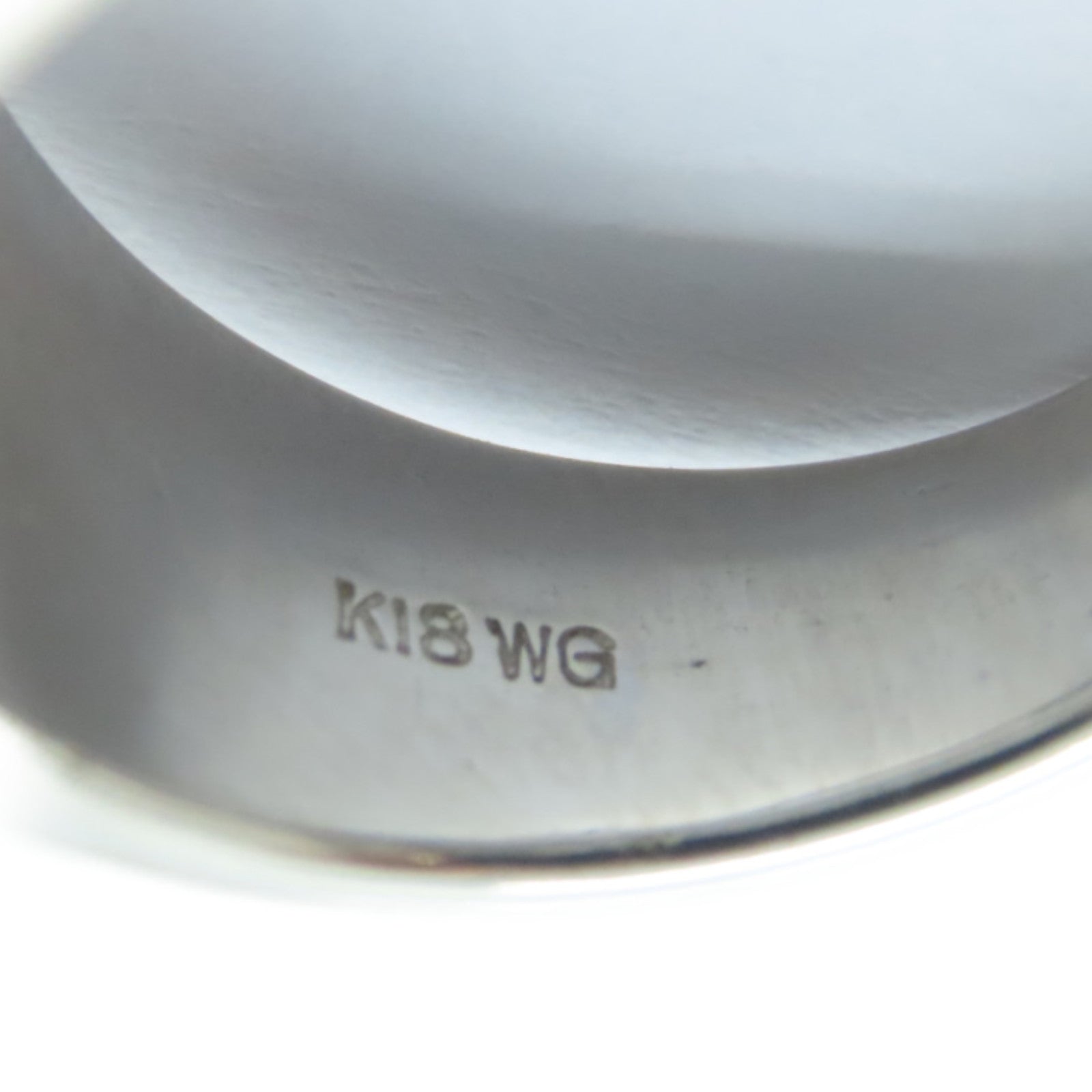 JEWELRY 18K白金Pearl Ring 14.3mm珍珠/0.668ct鑽石戒指US#6.75