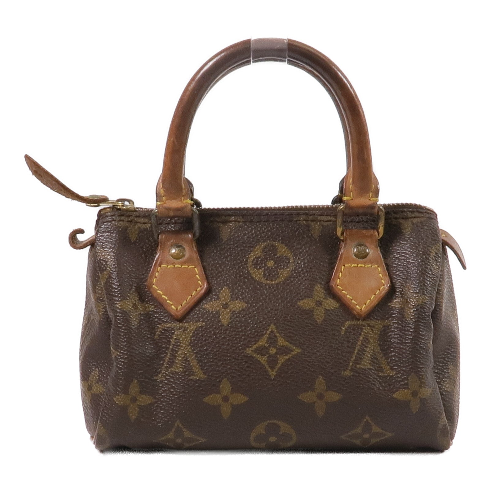 LOUIS VUITTON Monogram Speedy Mini手挽袋棕色