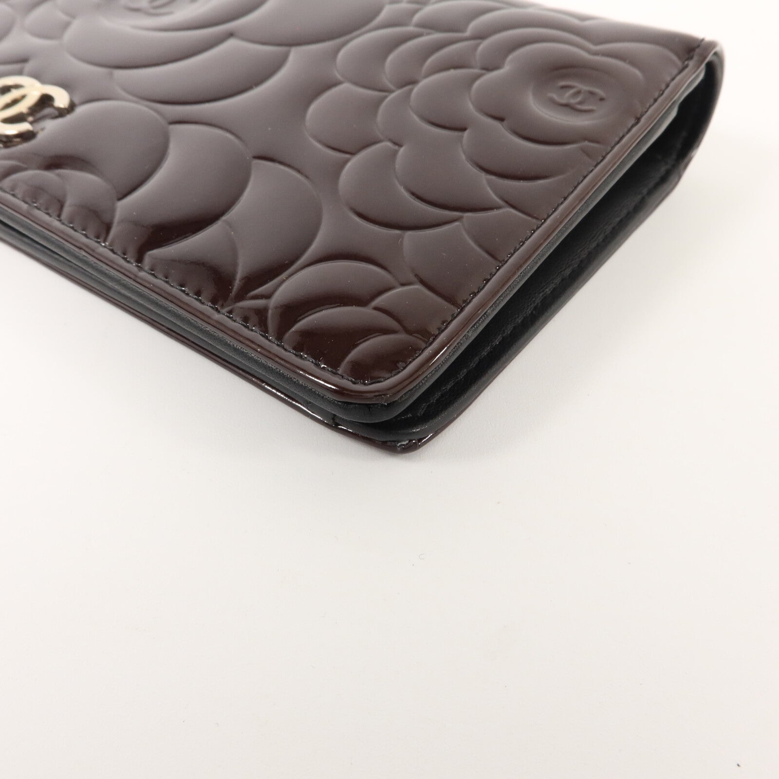 CHANEL 漆皮皮革Long Bifold Wallet長錢包