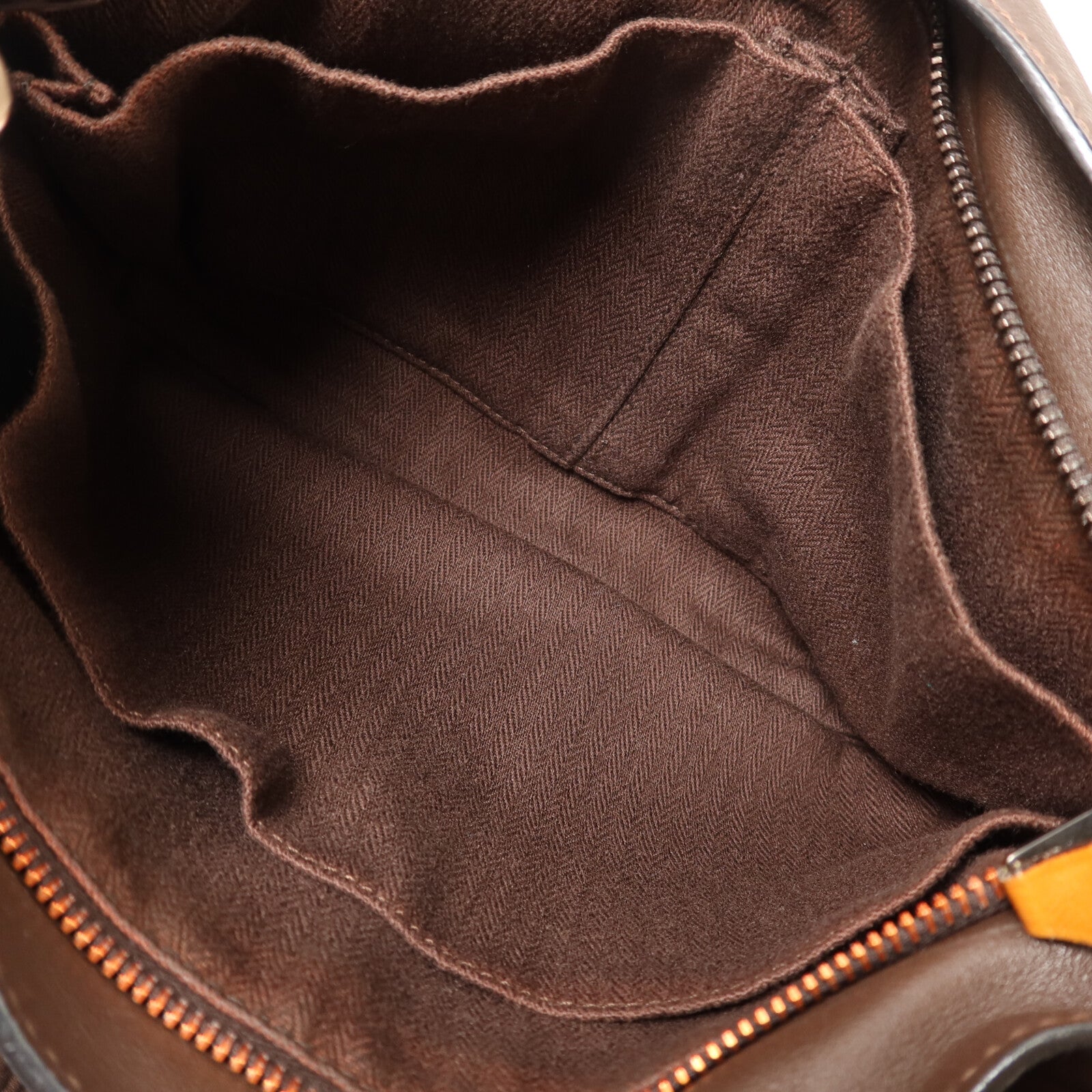 HERMES Derma皮革Caravan Horizontal PM手挽肩背兩用袋Brown